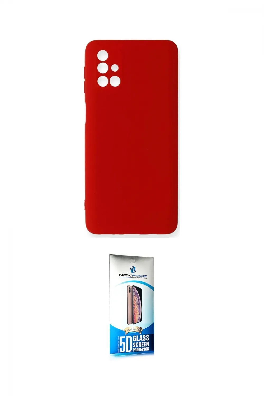 ieg™ Galaxy M31S Kılıf Ahenk Serisi - Siyah 5D Eko Cam Ekran Koruyucu