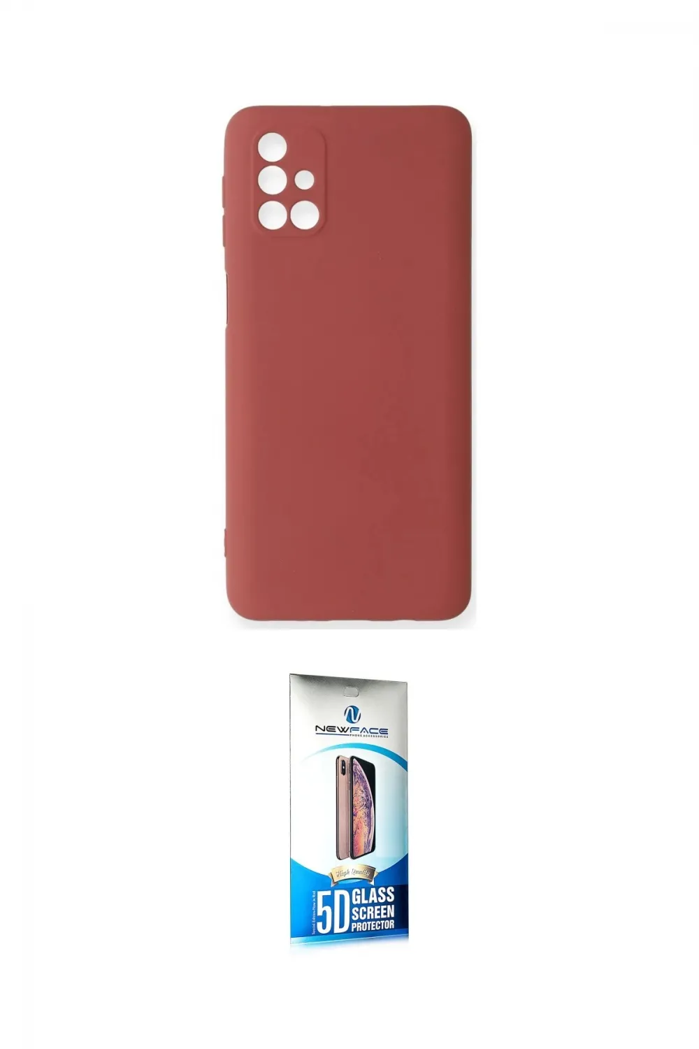 ieg™ Galaxy M31S Kılıf Ahenk Serisi - Siyah 5D Eko Cam Ekran Koruyucu