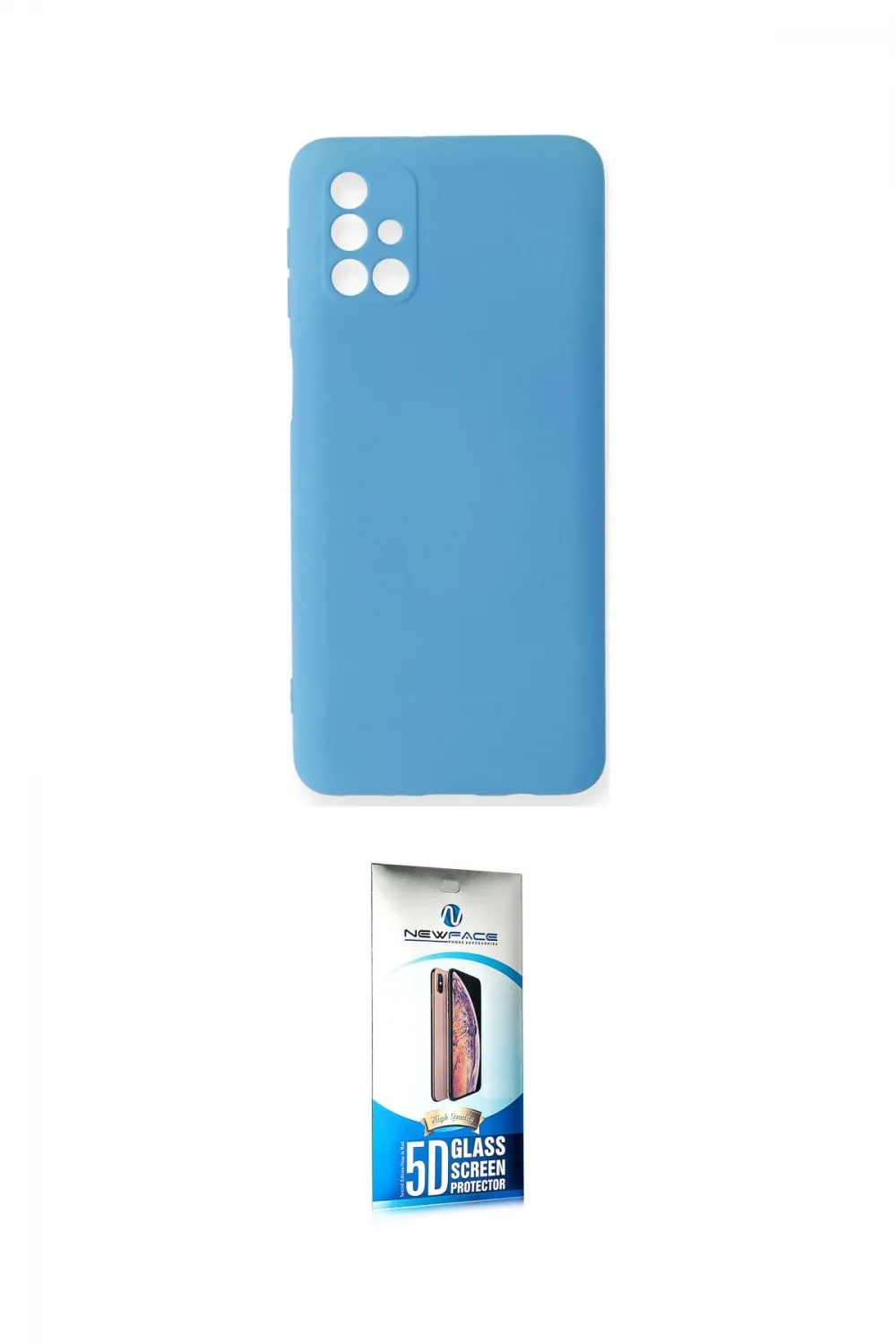 ieg™ Galaxy M31S Kılıf Ahenk Serisi - Siyah 5D Eko Cam Ekran Koruyucu