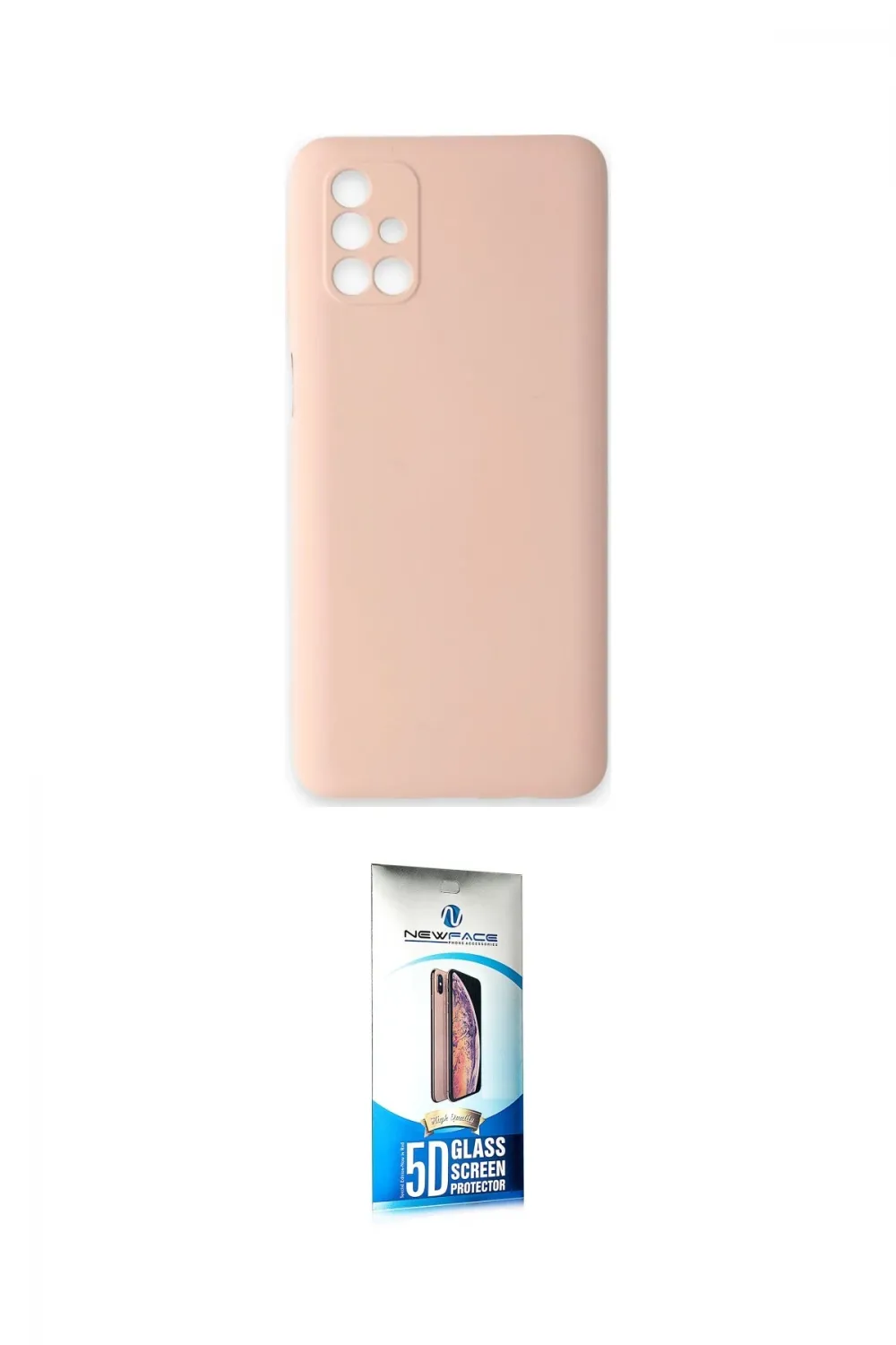 ieg™ Galaxy M31S Kılıf Ahenk Serisi - Siyah 5D Eko Cam Ekran Koruyucu