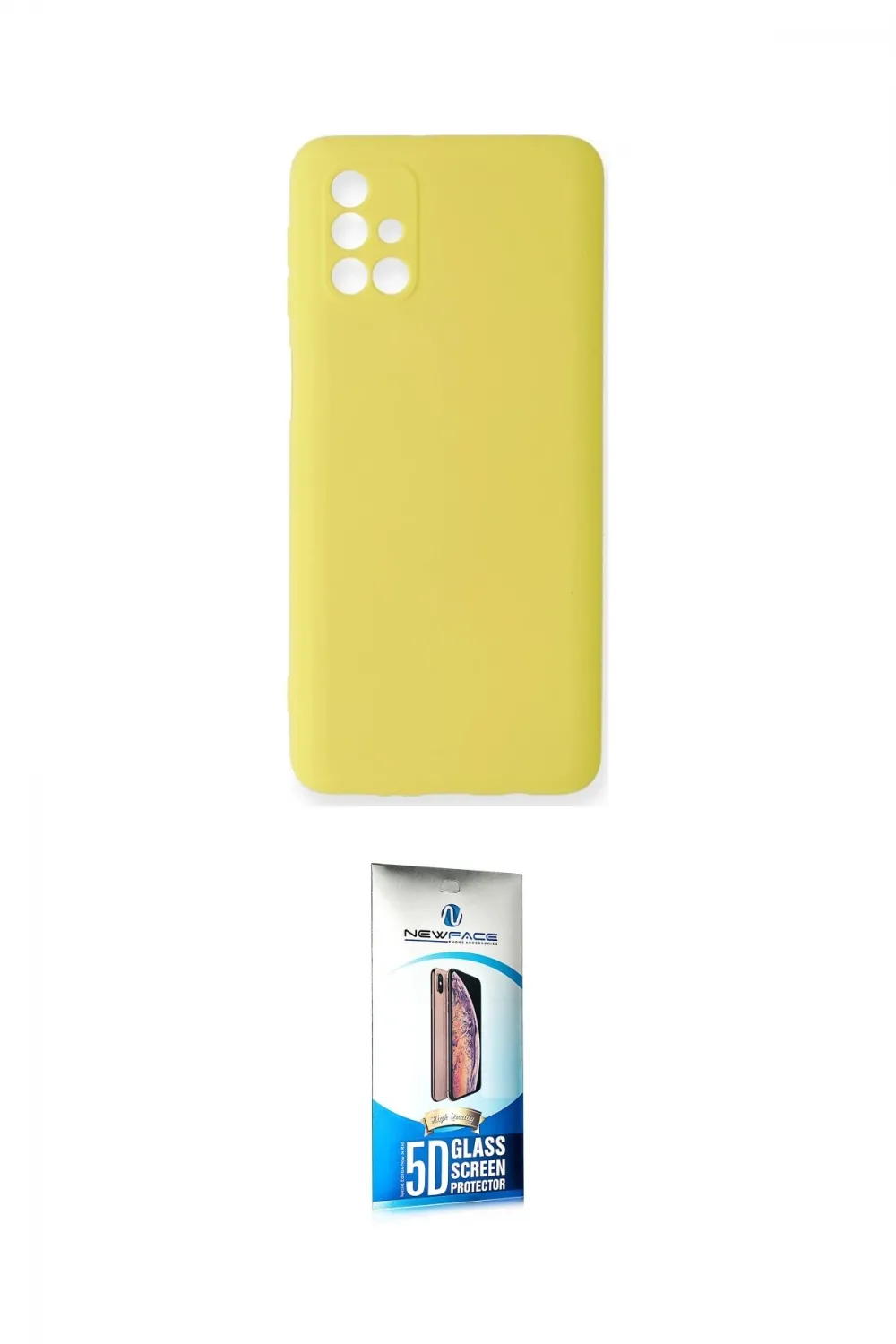 ieg™ Galaxy M31S Kılıf Ahenk Serisi - Siyah 5D Eko Cam Ekran Koruyucu