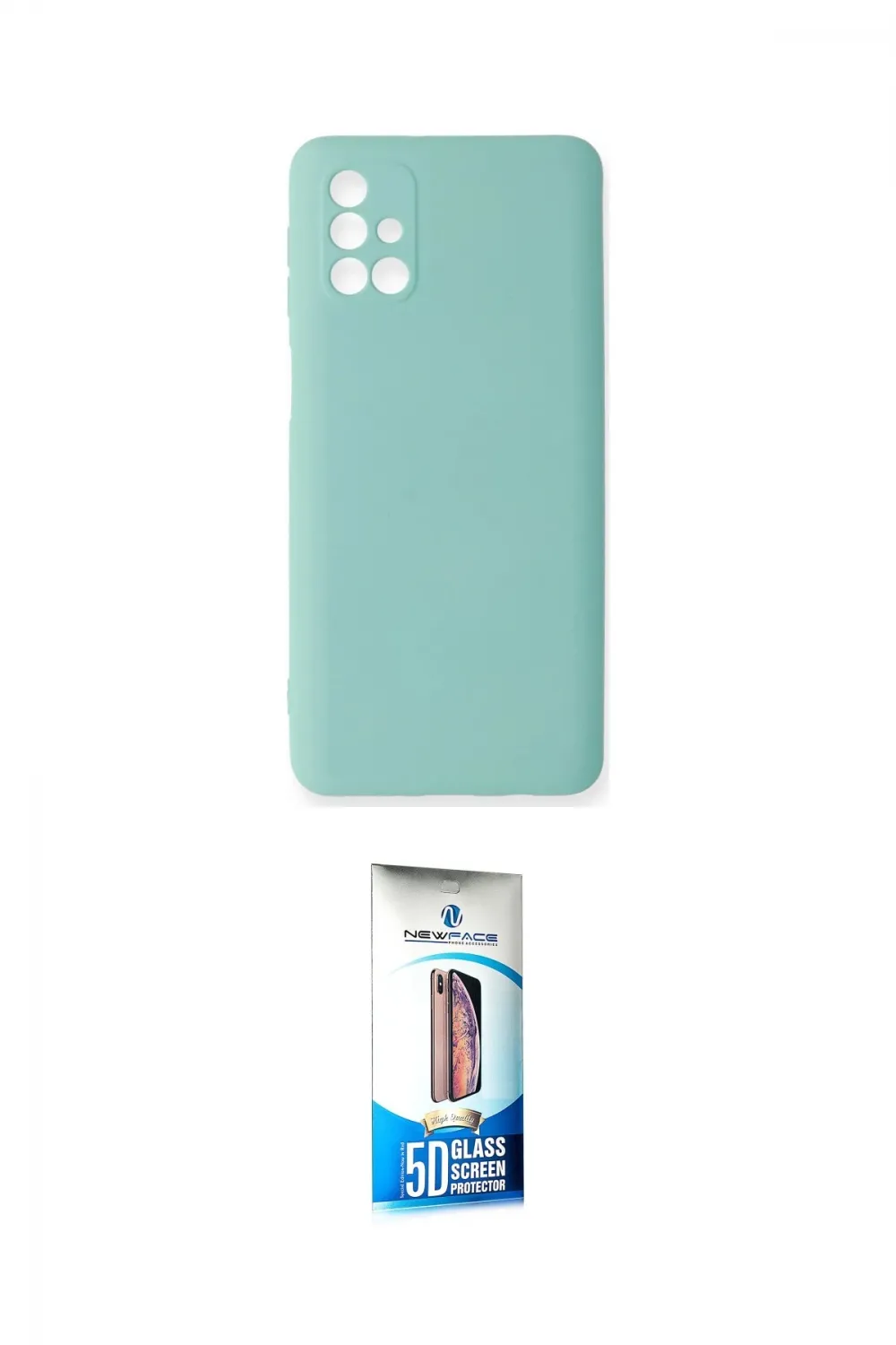 ieg™ Galaxy M31S Kılıf Ahenk Serisi - Siyah 5D Eko Cam Ekran Koruyucu