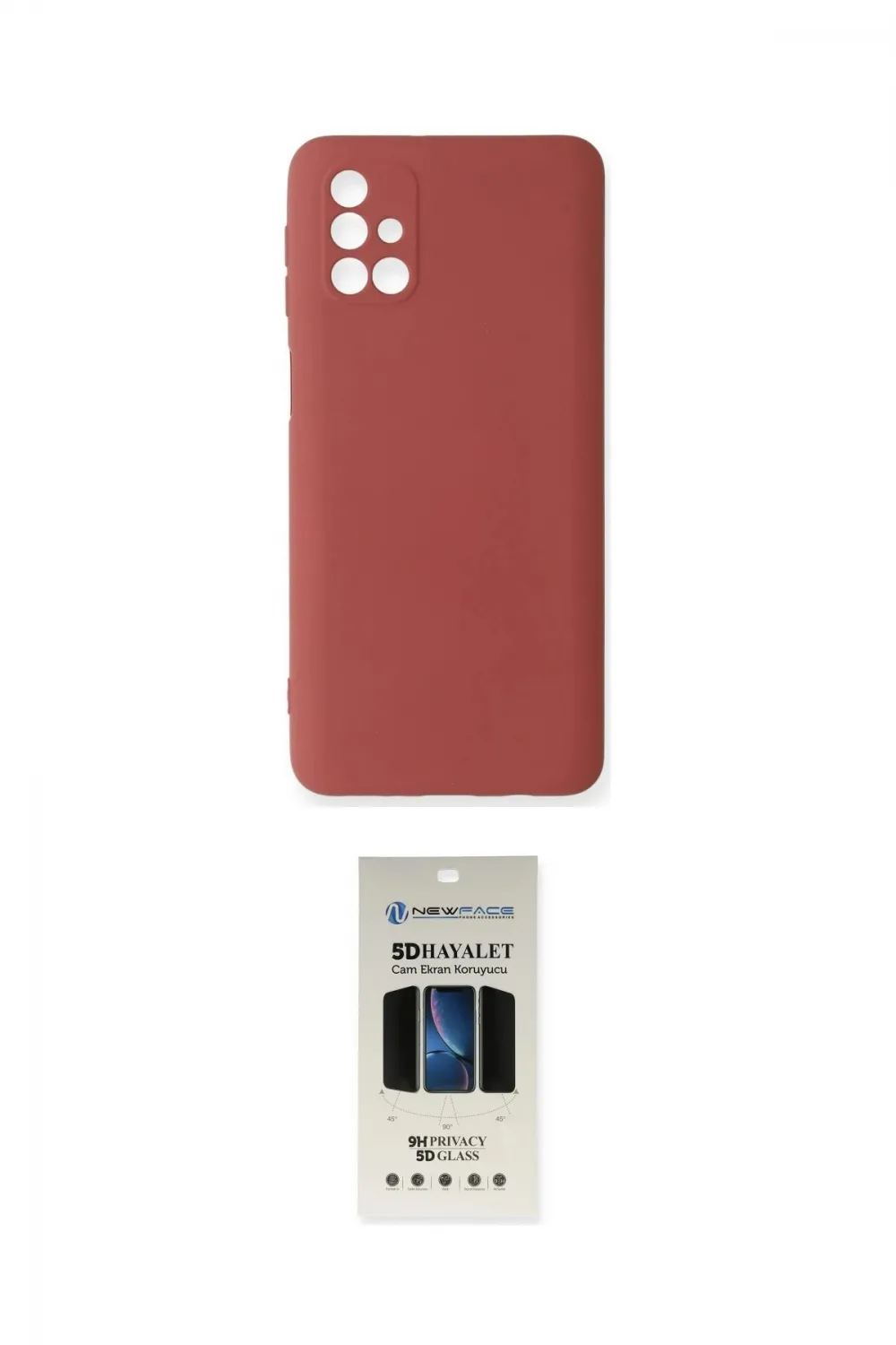 ieg™ Galaxy M31S Kılıf Ahenk Serisi - Siyah 5D Hayalet Cam Ekran Koruyucu
