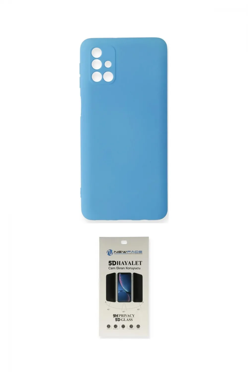ieg™ Galaxy M31S Kılıf Ahenk Serisi - Siyah 5D Hayalet Cam Ekran Koruyucu