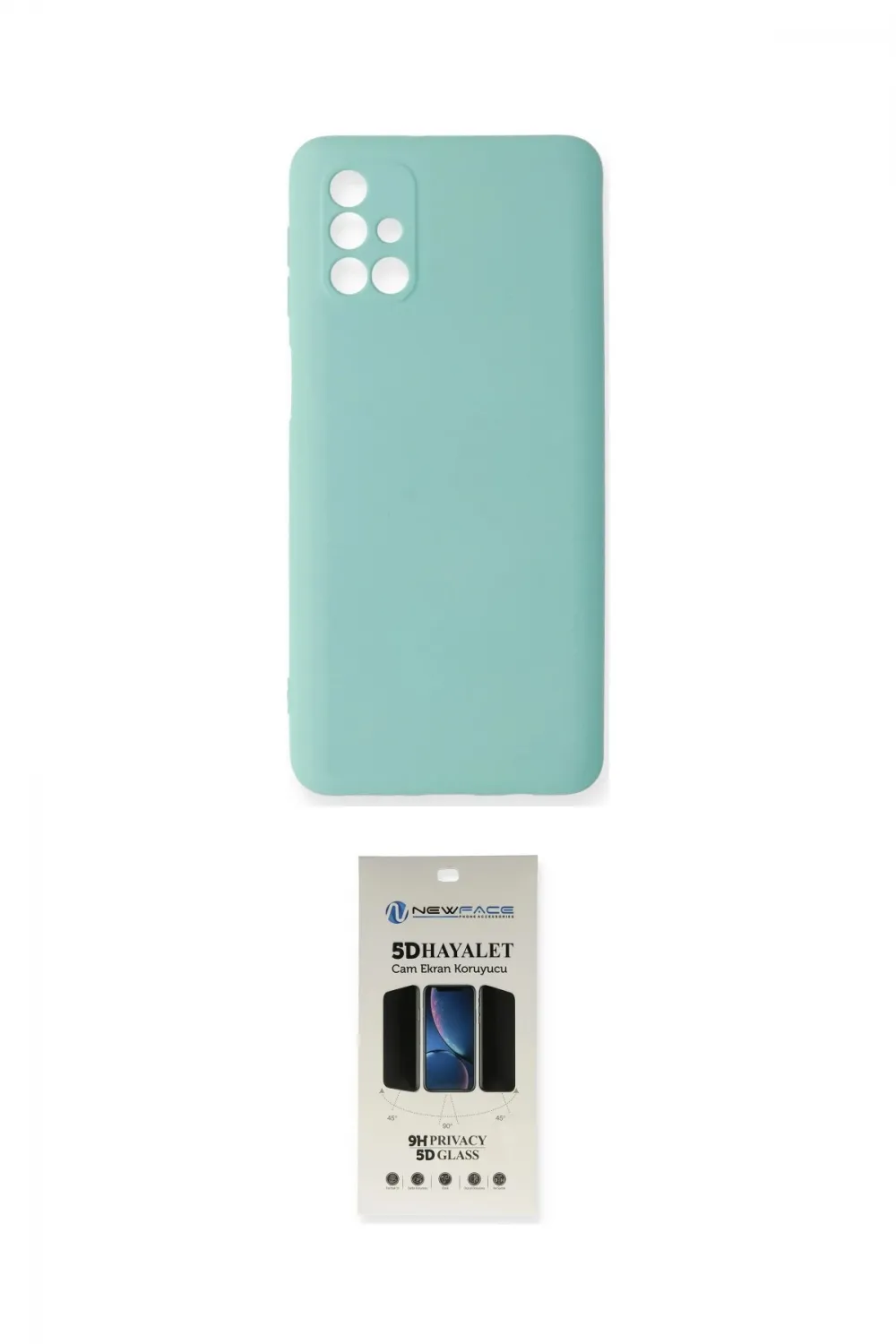ieg™ Galaxy M31S Kılıf Ahenk Serisi - Siyah 5D Hayalet Cam Ekran Koruyucu