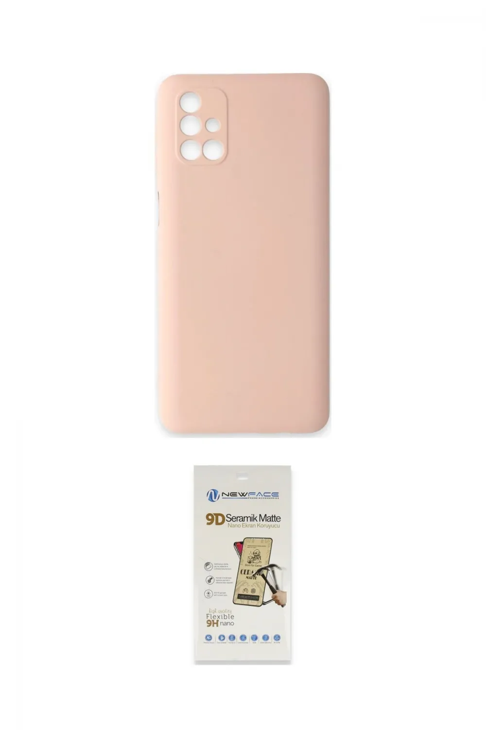ieg™ Galaxy M31S Kılıf Ahenk Serisi - Siyah Mat Seramik Nano Ekran Koruyucu