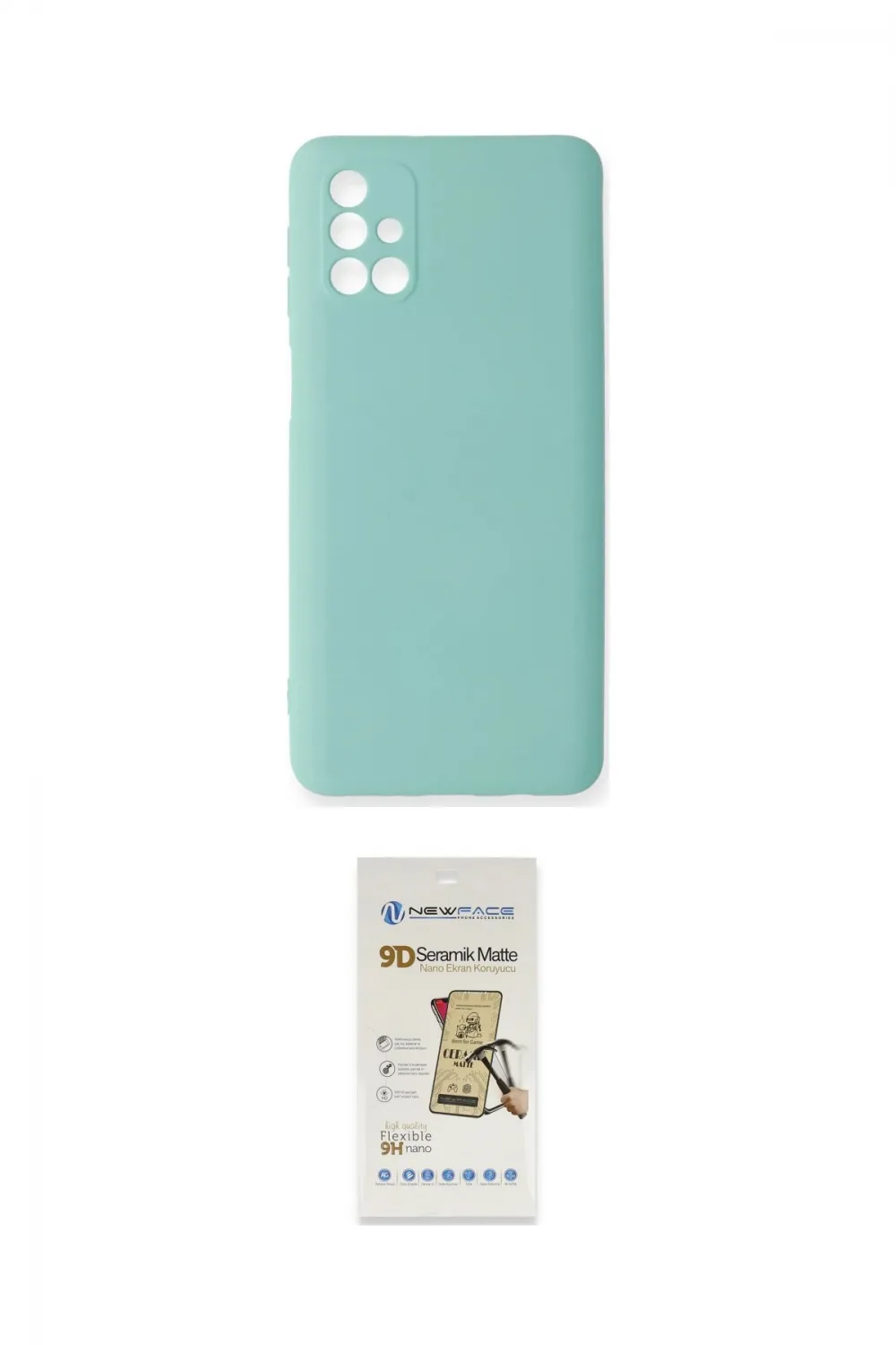 ieg™ Galaxy M31S Kılıf Ahenk Serisi - Siyah Mat Seramik Nano Ekran Koruyucu