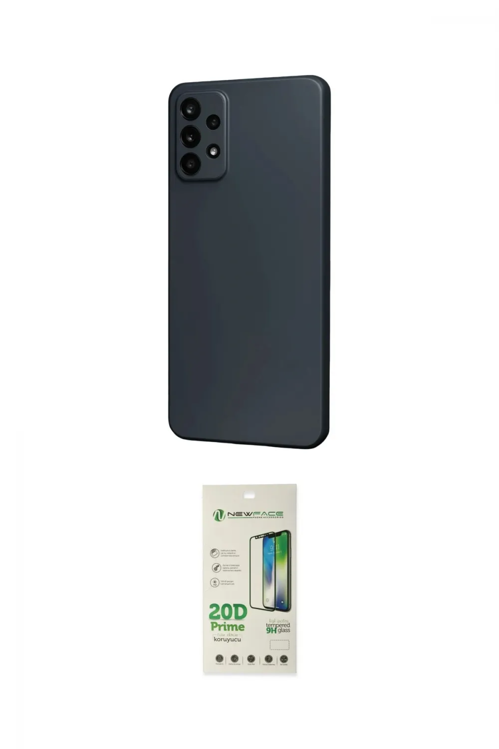 ieg™ Galaxy M31S Kılıf Kozmos Yansıma Özel Seri - Siyah 20D Premium Cam Ekran Koruyucu