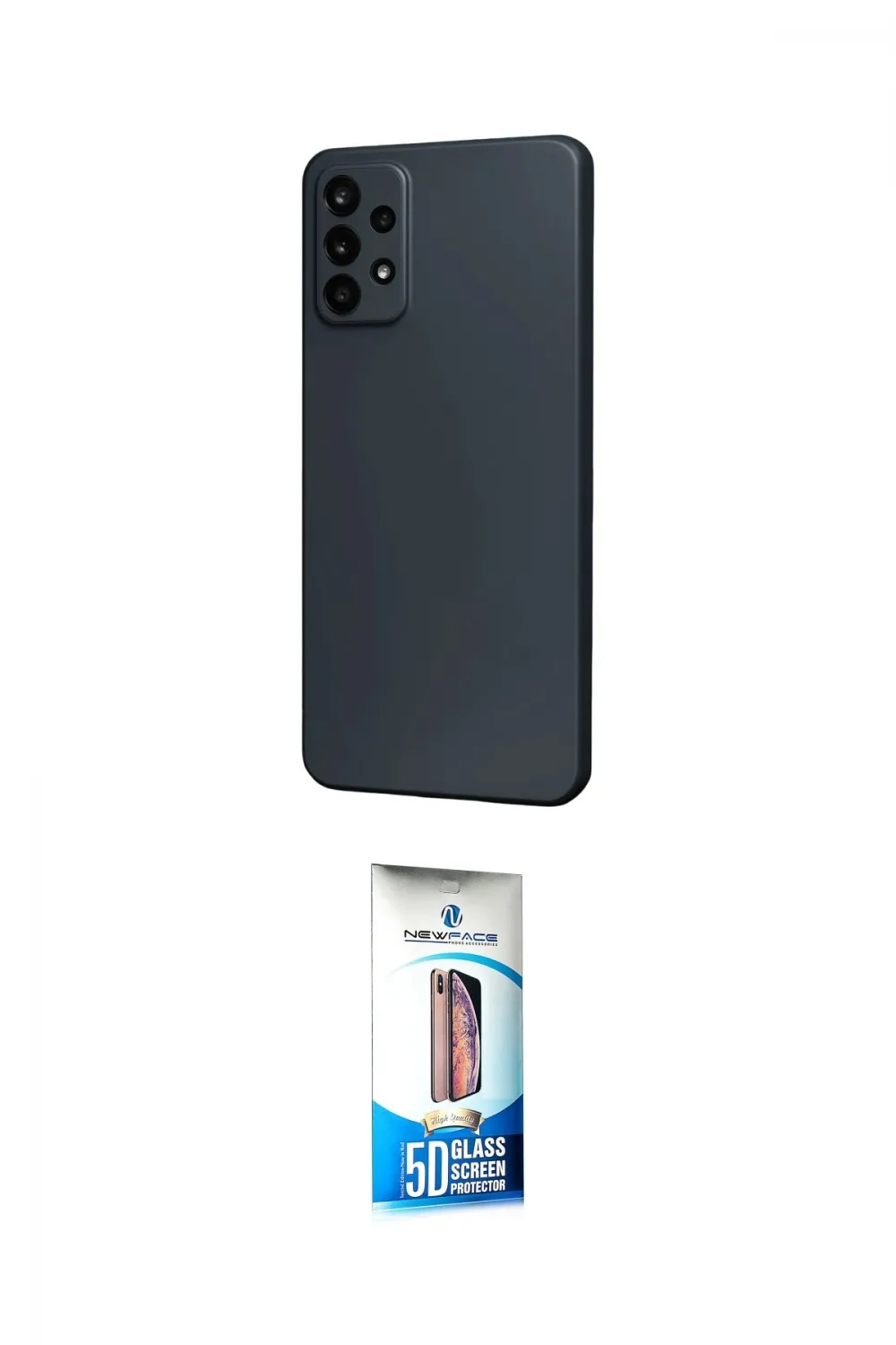 ieg™ Galaxy M31S Kılıf Kozmos Yansıma Özel Seri - Siyah 5D Eko Cam Ekran Koruyucu