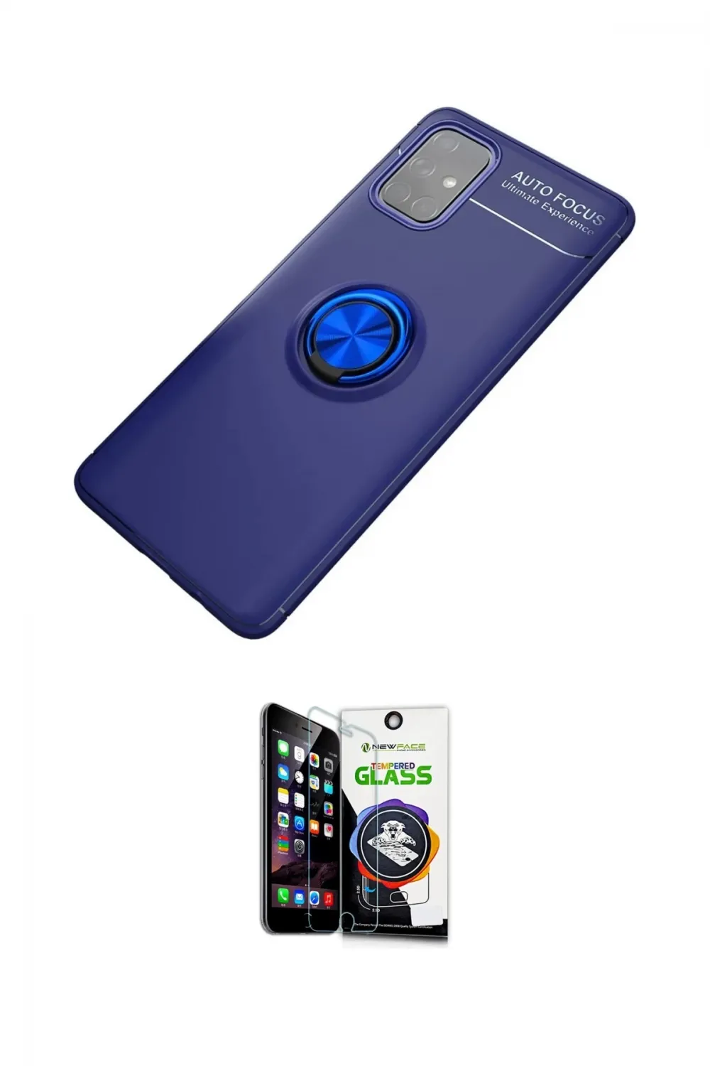 ieg™ Galaxy M31S Kılıf Yankı Form Prime - Şeffaf Temperli Cam Ekran Koruyucu