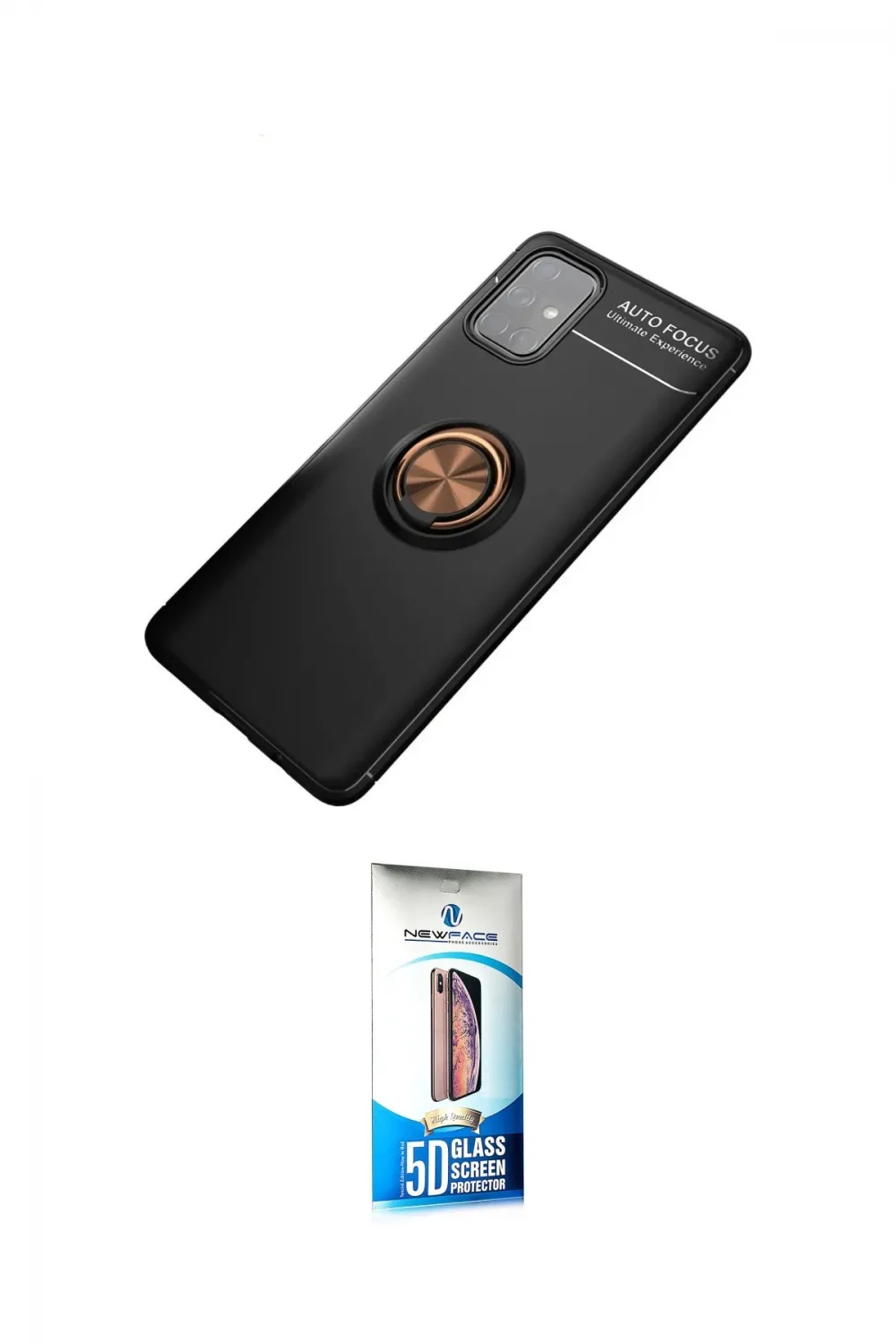 ieg™ Galaxy M31S Kılıf Yankı Form Prime - Siyah 5D Eko Cam Ekran Koruyucu