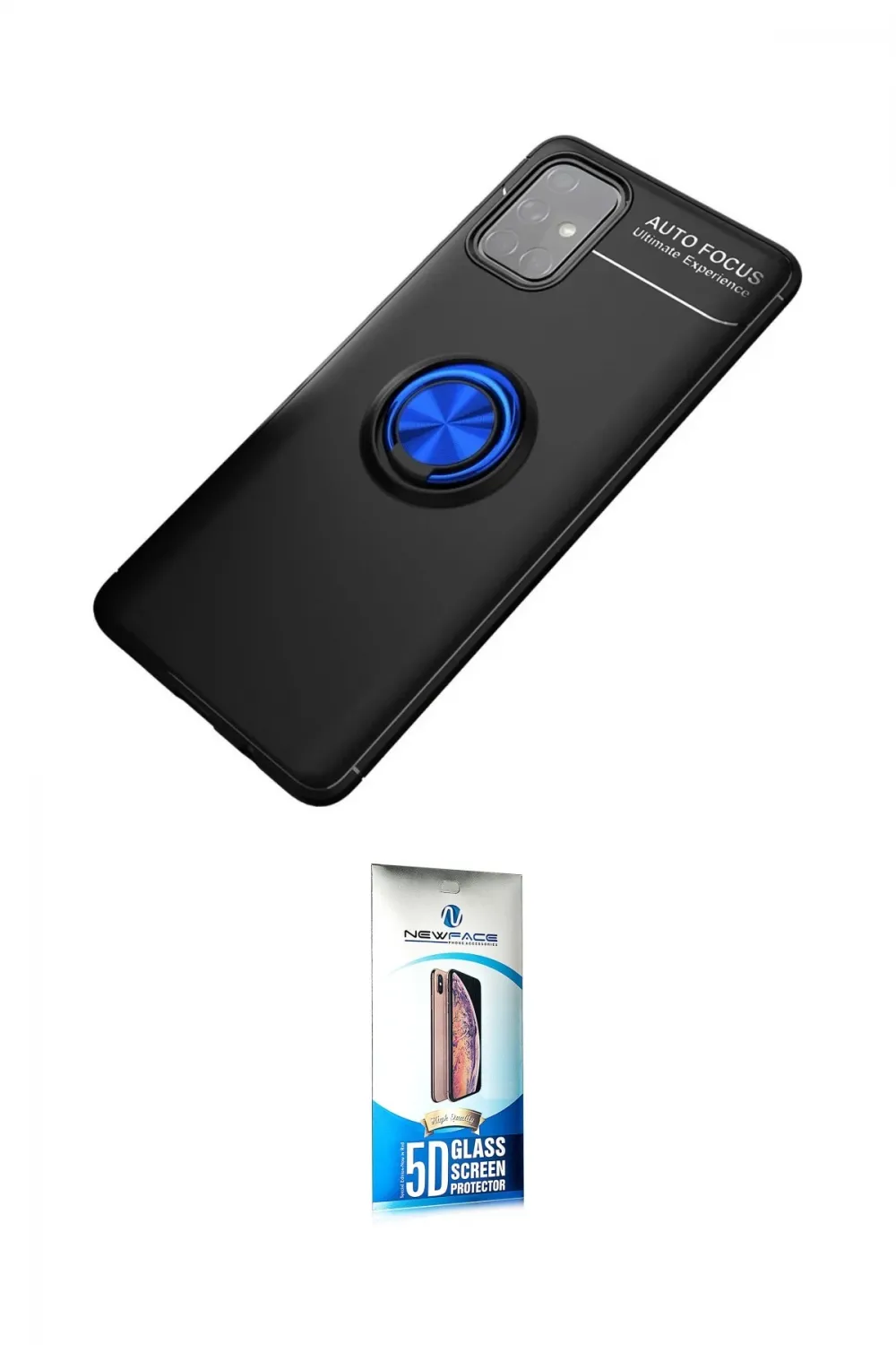 ieg™ Galaxy M31S Kılıf Yankı Form Prime - Siyah 5D Eko Cam Ekran Koruyucu