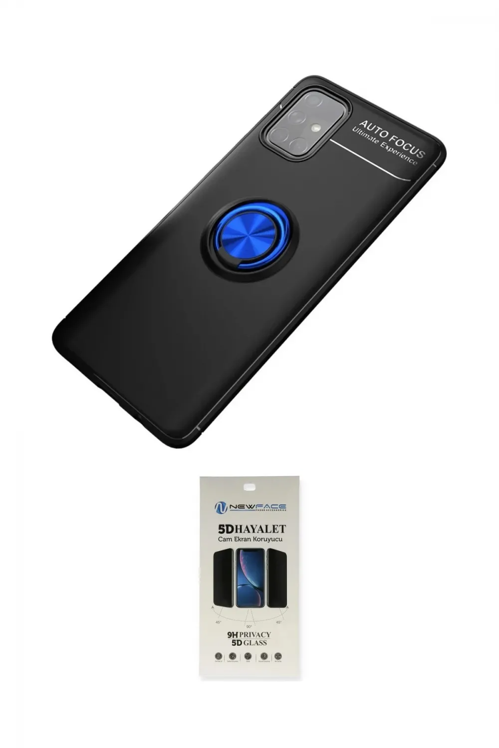 ieg™ Galaxy M31S Kılıf Yankı Form Prime - Siyah 5D Hayalet Cam Ekran Koruyucu