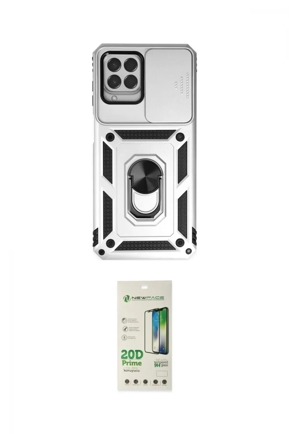 ieg™ Galaxy M33 Kılıf Ahenk Klasik - Siyah 20D Premium Cam Ekran Koruyucu