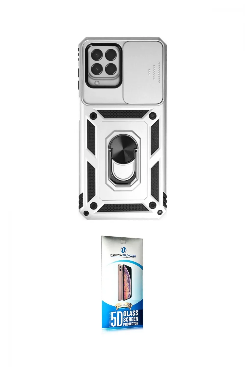 ieg™ Galaxy M33 Kılıf Ahenk Klasik - Siyah 5D Eko Cam Ekran Koruyucu