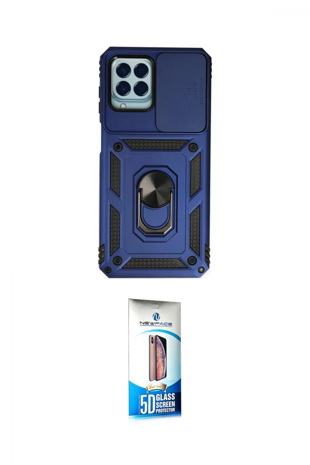 ieg™ Galaxy M33 Kılıf Ahenk Klasik - Siyah 5D Eko Cam Ekran Koruyucu