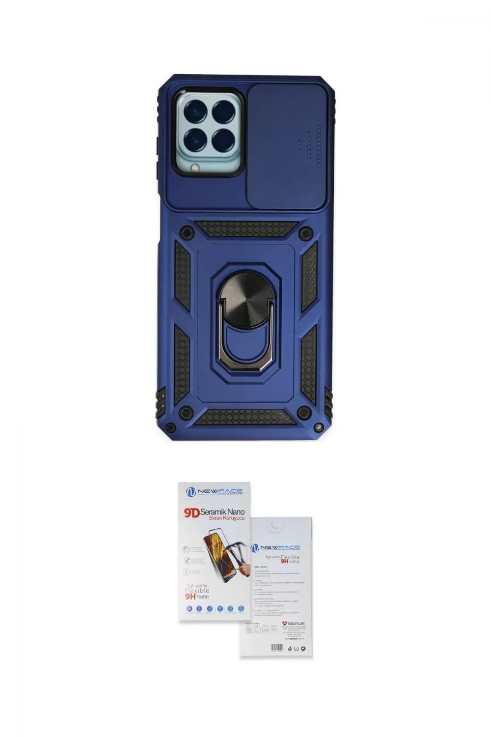 ieg™ Galaxy M33 Kılıf Ahenk Klasik - Siyah Seramik Nano Ekran Koruyucu