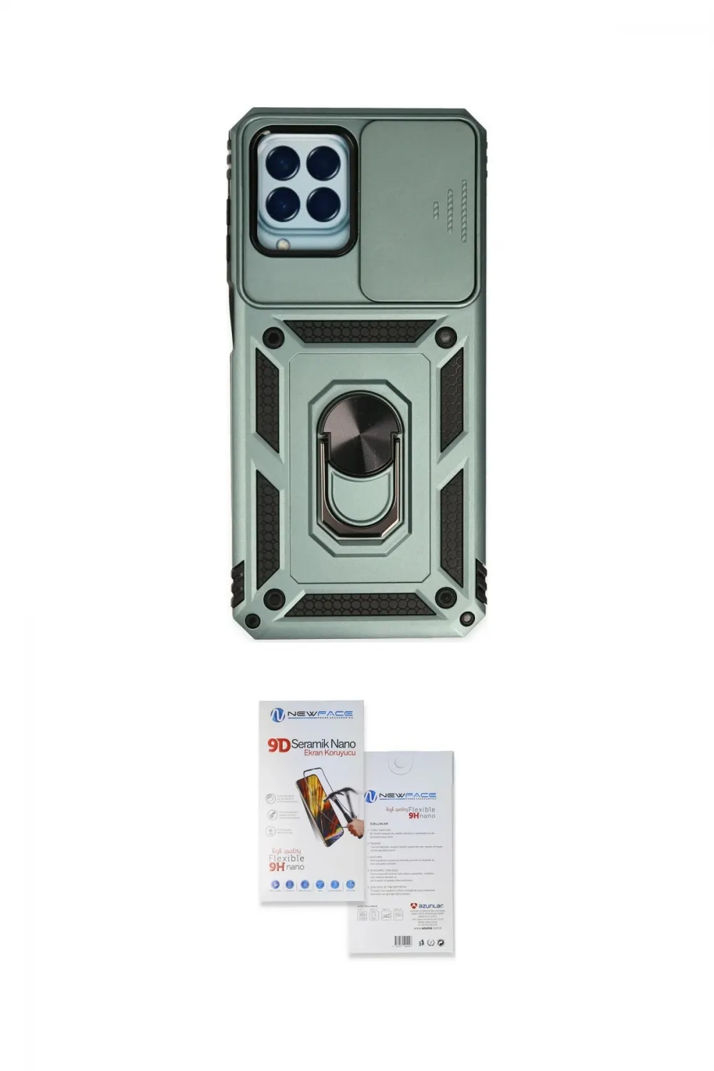 ieg™ Galaxy M33 Kılıf Ahenk Klasik - Siyah Seramik Nano Ekran Koruyucu