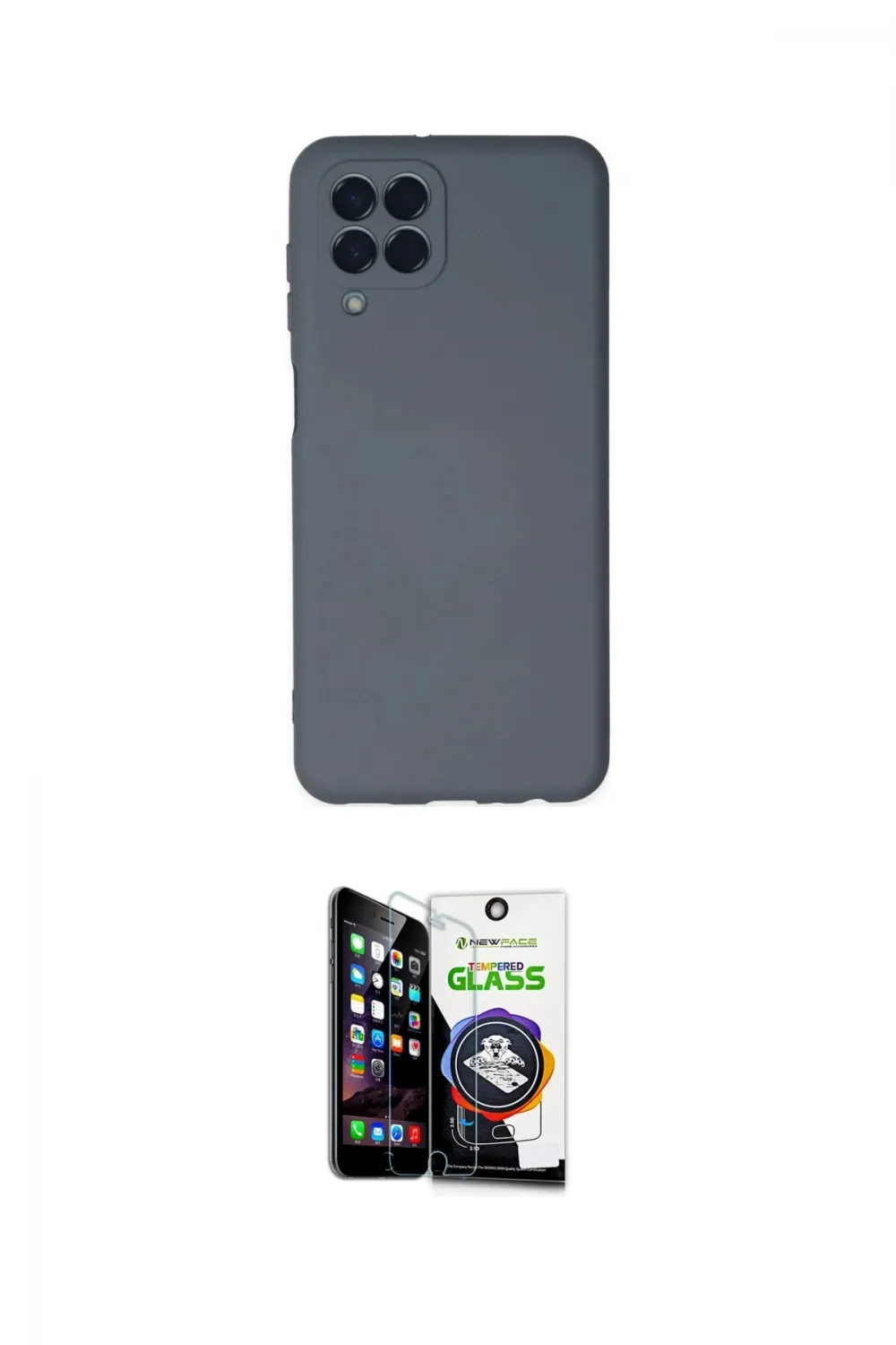 ieg™ Galaxy M33 Kılıf Ahenk Serisi - Şeffaf Temperli Cam Ekran Koruyucu