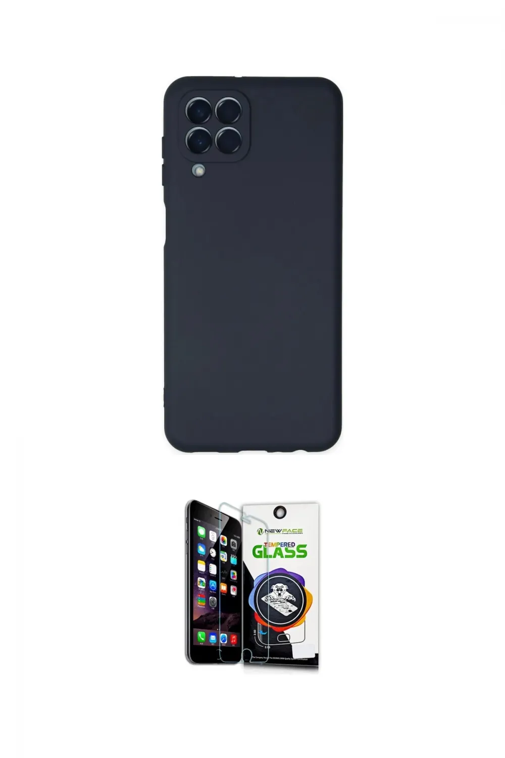 ieg™ Galaxy M33 Kılıf Ahenk Serisi - Şeffaf Temperli Cam Ekran Koruyucu