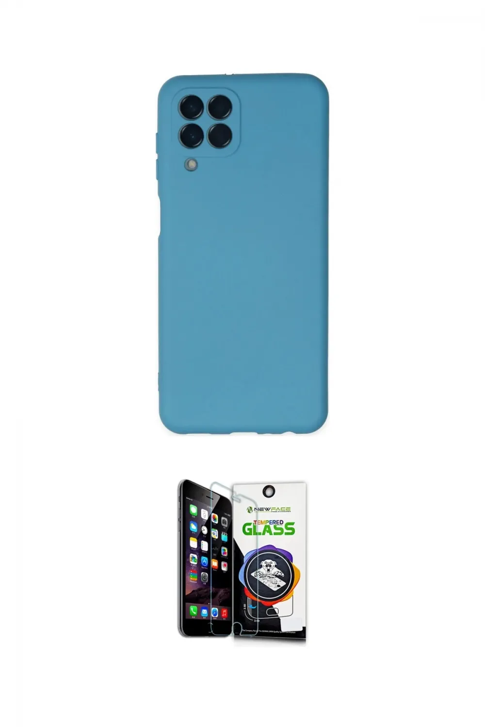 ieg™ Galaxy M33 Kılıf Ahenk Serisi - Şeffaf Temperli Cam Ekran Koruyucu