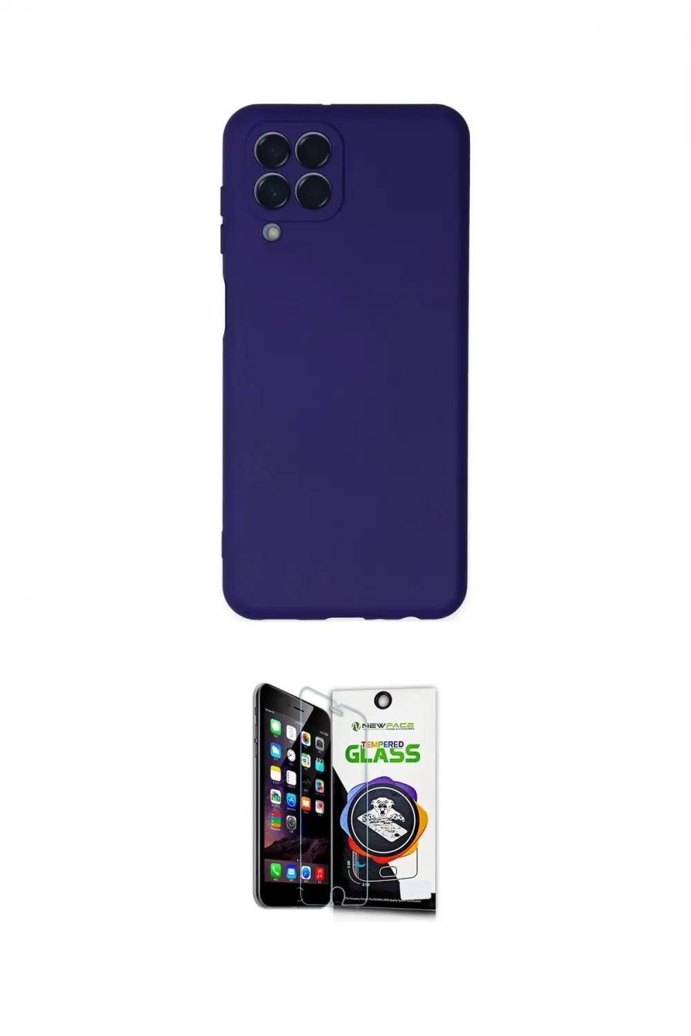 ieg™ Galaxy M33 Kılıf Ahenk Serisi - Şeffaf Temperli Cam Ekran Koruyucu