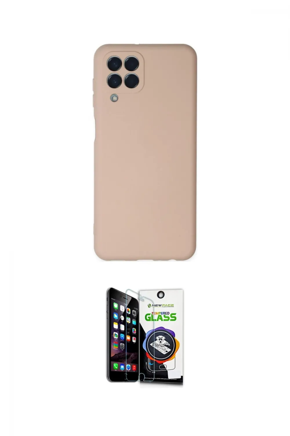 ieg™ Galaxy M33 Kılıf Ahenk Serisi - Şeffaf Temperli Cam Ekran Koruyucu