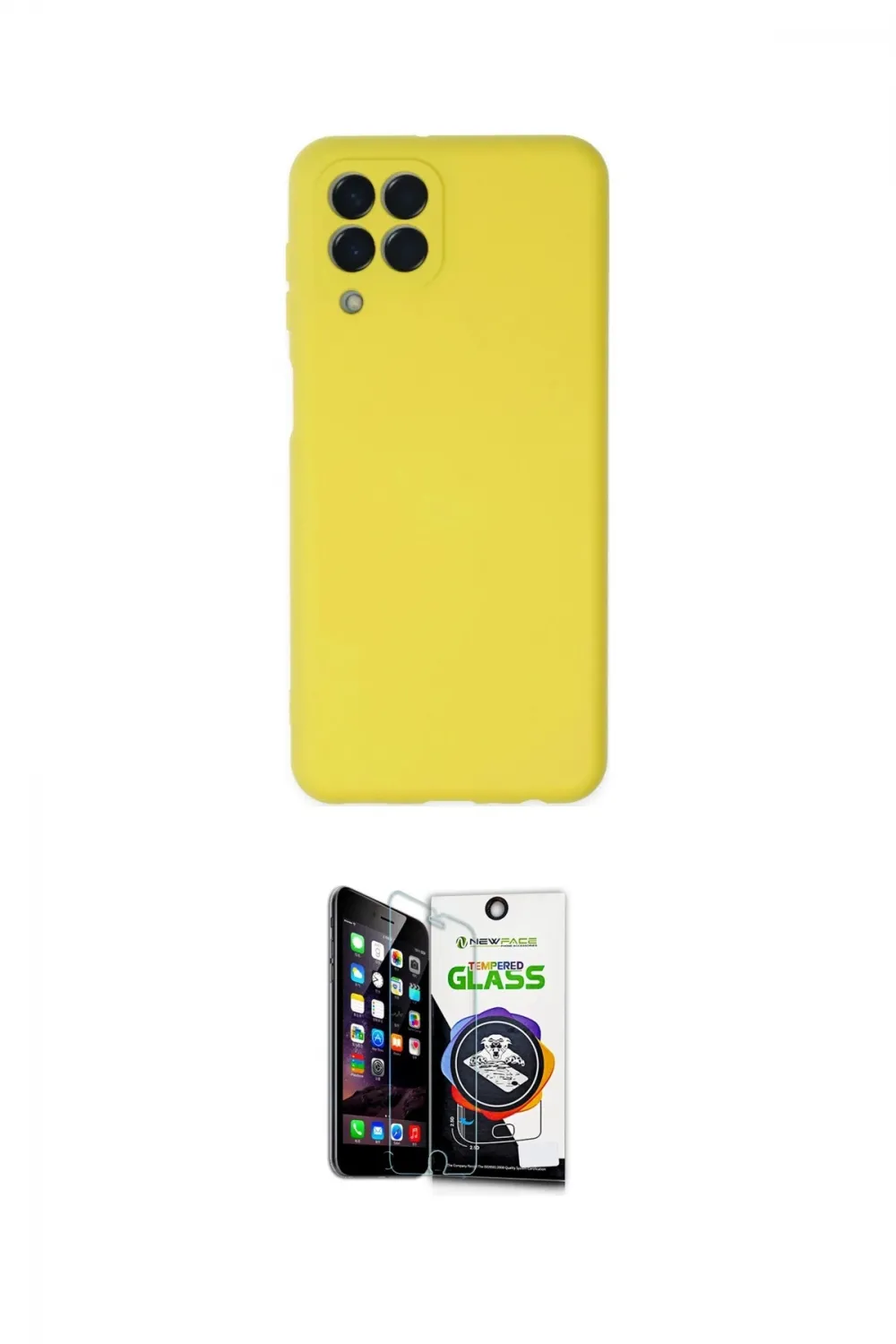 ieg™ Galaxy M33 Kılıf Ahenk Serisi - Şeffaf Temperli Cam Ekran Koruyucu