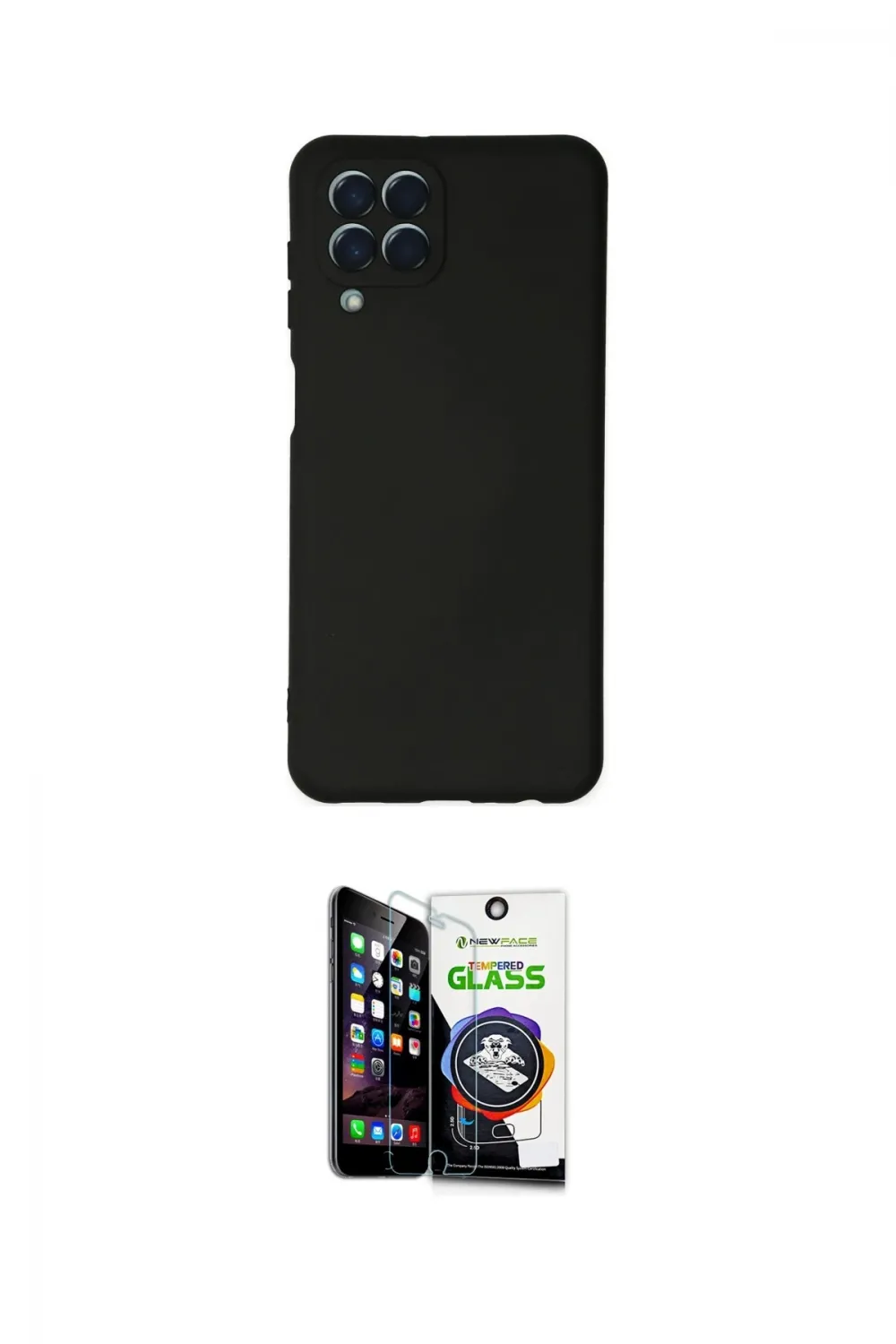 ieg™ Galaxy M33 Kılıf Ahenk Serisi - Şeffaf Temperli Cam Ekran Koruyucu