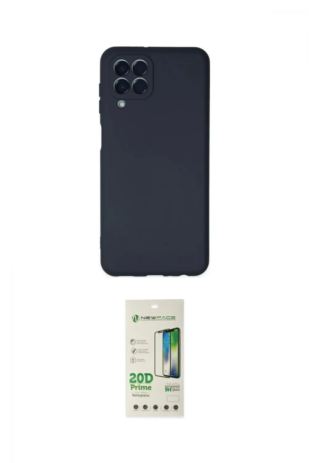ieg™ Galaxy M33 Kılıf Ahenk Serisi - Siyah 20D Premium Cam Ekran Koruyucu