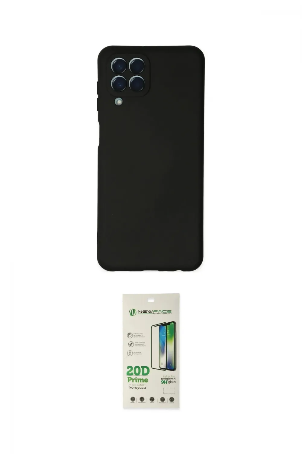 ieg™ Galaxy M33 Kılıf Ahenk Serisi - Siyah 20D Premium Cam Ekran Koruyucu