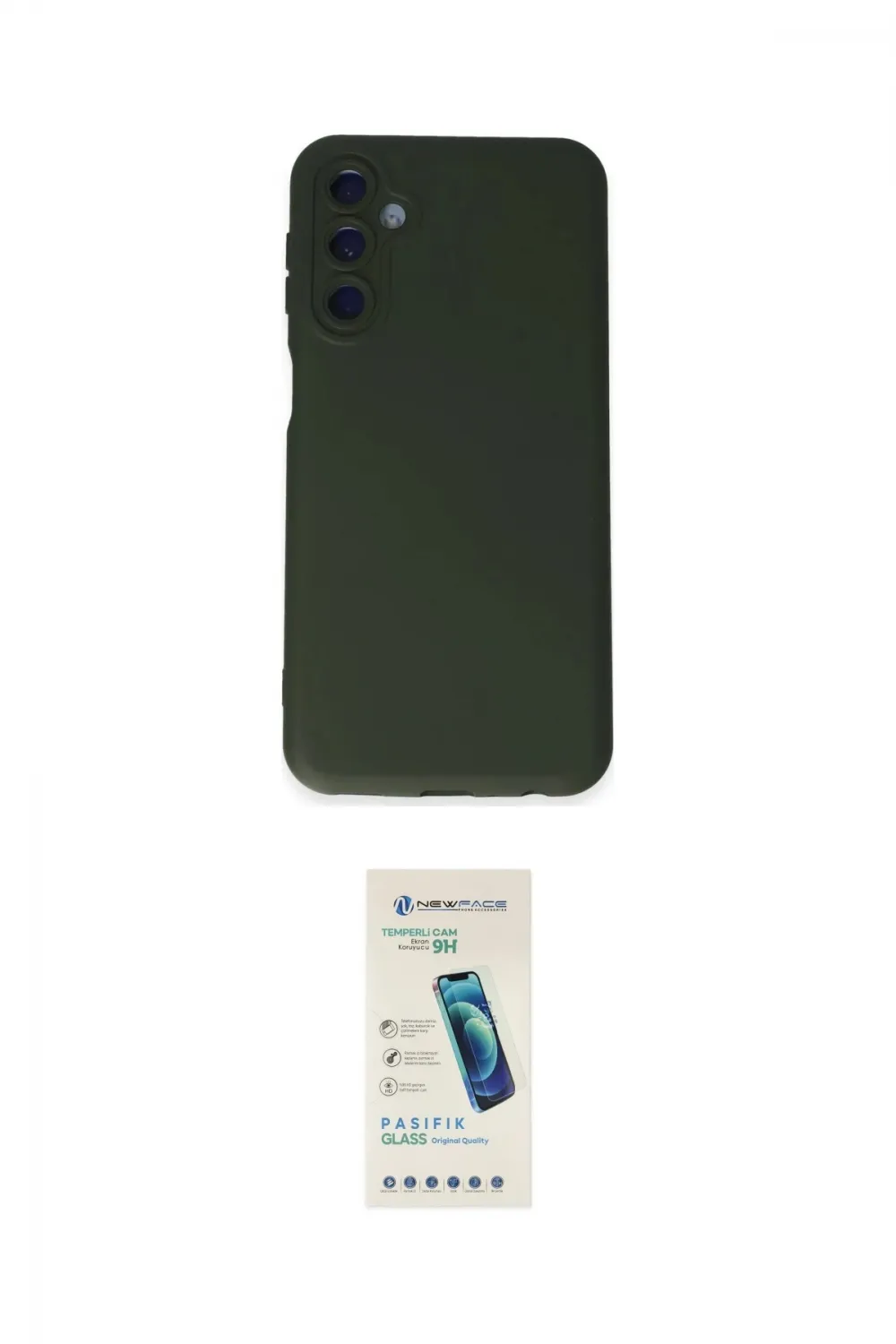 ieg™ Galaxy M34 5G Kılıf Ahenk Serisi - Şeffaf Pasifik Cam Ekran Koruyucu