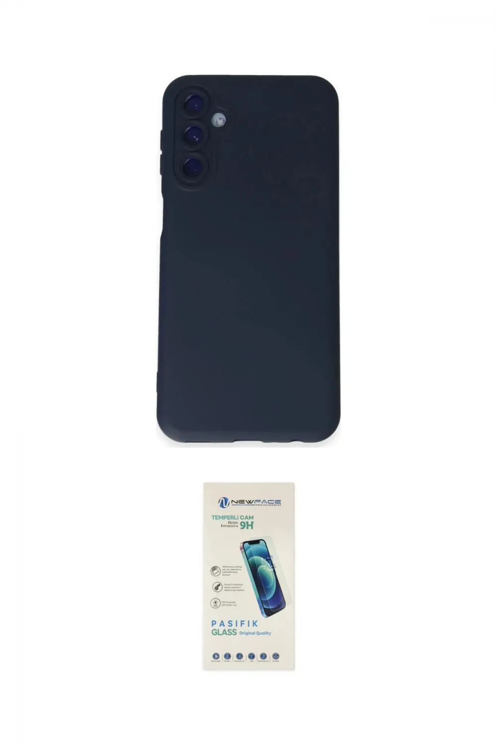 ieg™ Galaxy M34 5G Kılıf Ahenk Serisi - Şeffaf Pasifik Cam Ekran Koruyucu