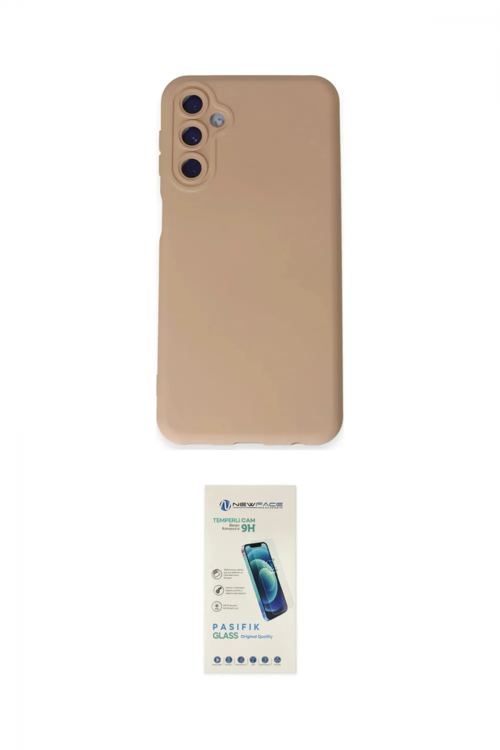 ieg™ Galaxy M34 5G Kılıf Ahenk Serisi - Şeffaf Pasifik Cam Ekran Koruyucu
