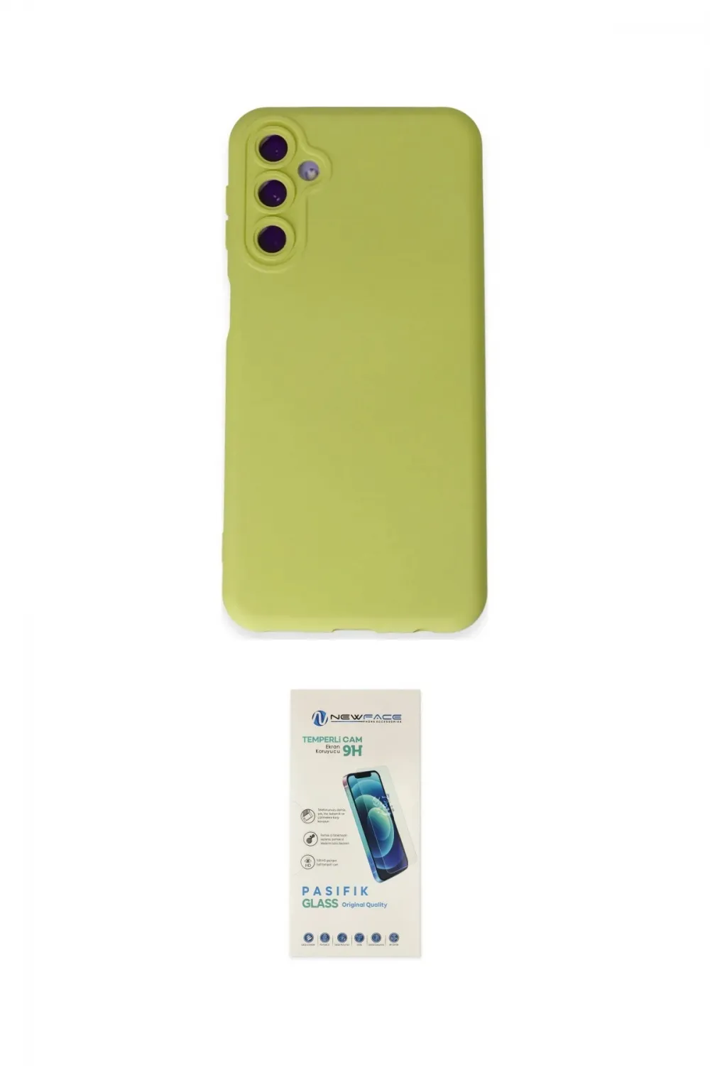 ieg™ Galaxy M34 5G Kılıf Ahenk Serisi - Şeffaf Pasifik Cam Ekran Koruyucu