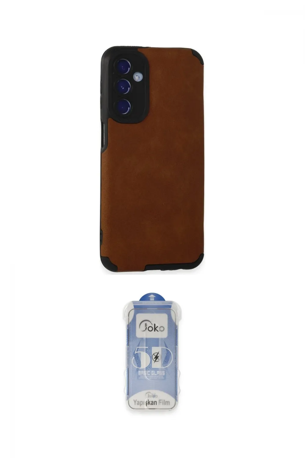 ieg™ Galaxy M34 5G Kılıf Doruk Asil Koleksiyonu - Siyah Joko Magic 5D Cam