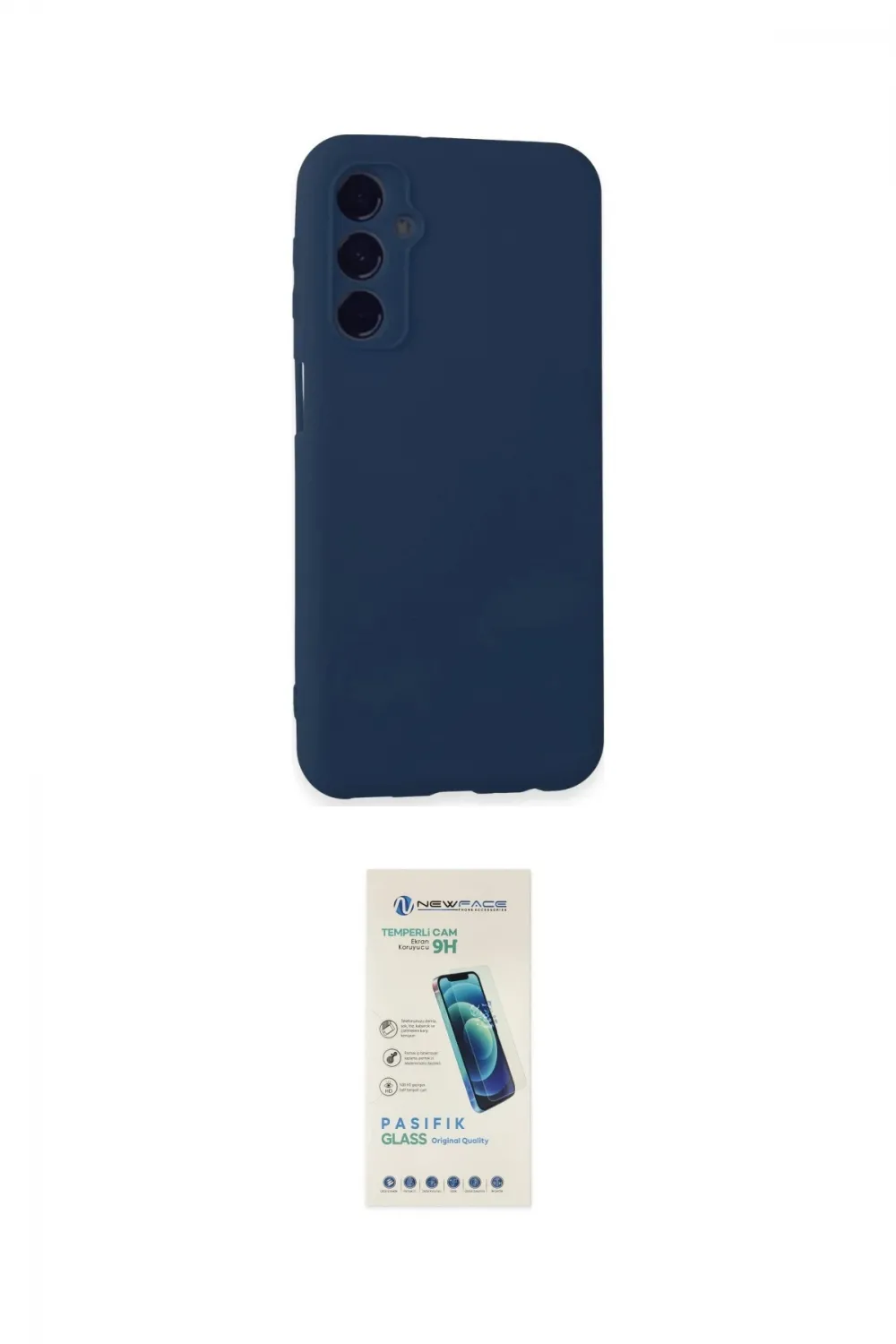 ieg™ Galaxy M34 5G Kılıf Kozmos Yansıma Özel Seri - Şeffaf Pasifik Cam Ekran Koruyucu