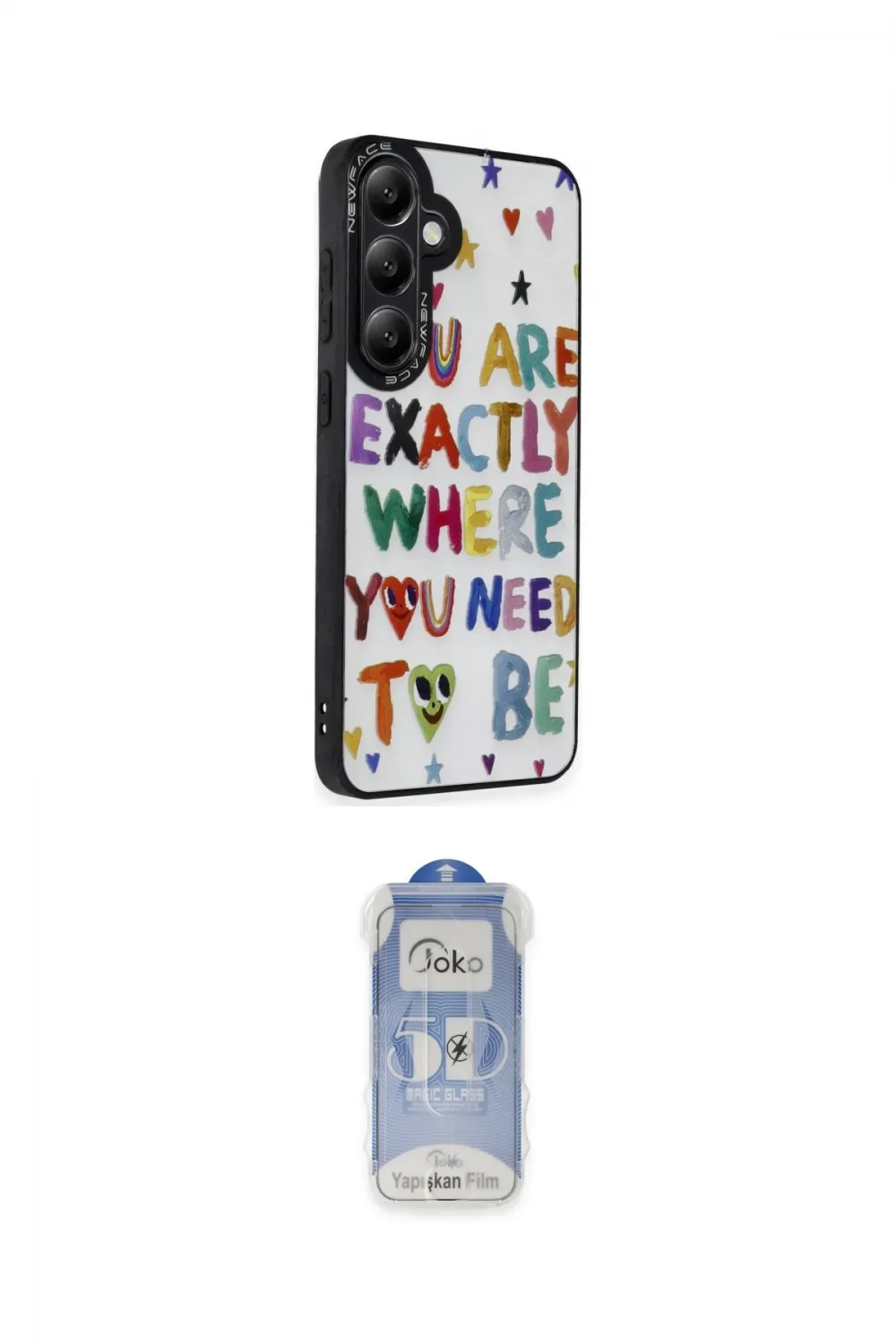 ieg™ Galaxy M34 5G Kılıf Odak Klasik Serisi - Siyah Joko Magic 5D Cam