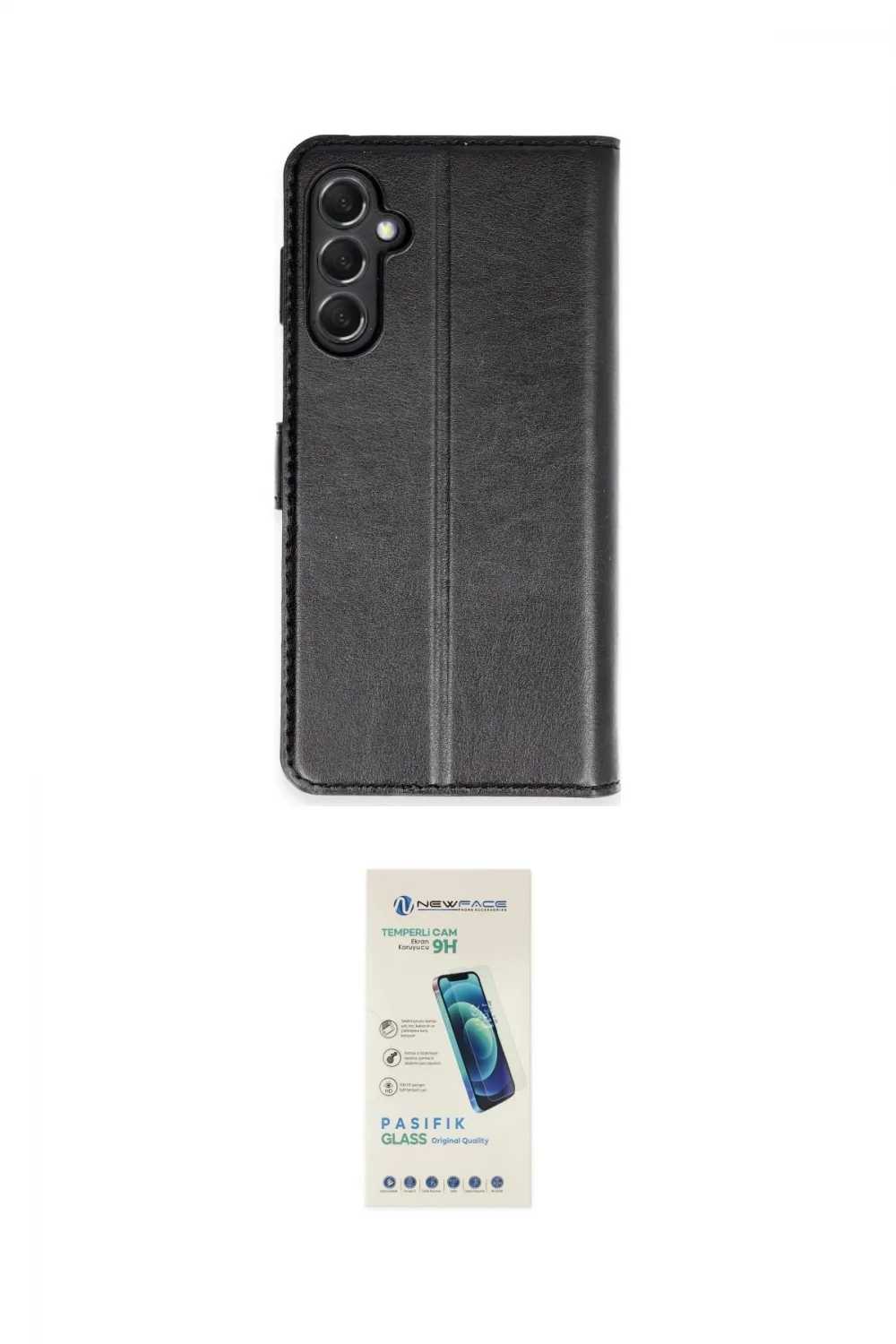 ieg™ Galaxy M34 5G Kılıf Siluet Işık Serisi - Şeffaf Pasifik Cam Ekran Koruyucu