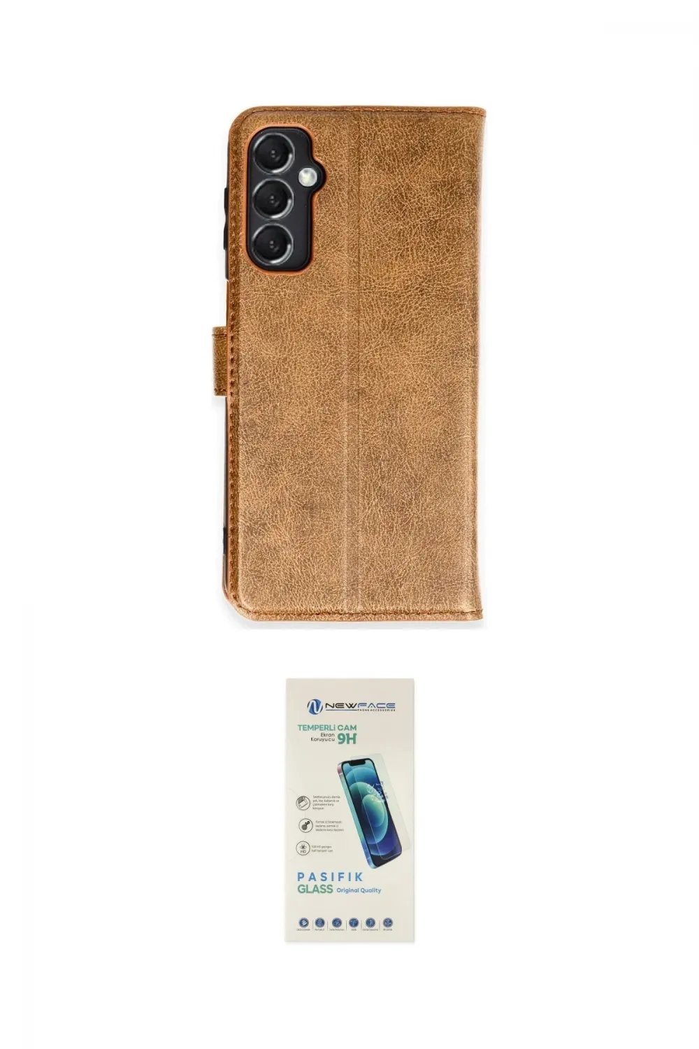 ieg™ Galaxy M34 5G Kılıf Siluet Işık Serisi - Şeffaf Pasifik Cam Ekran Koruyucu