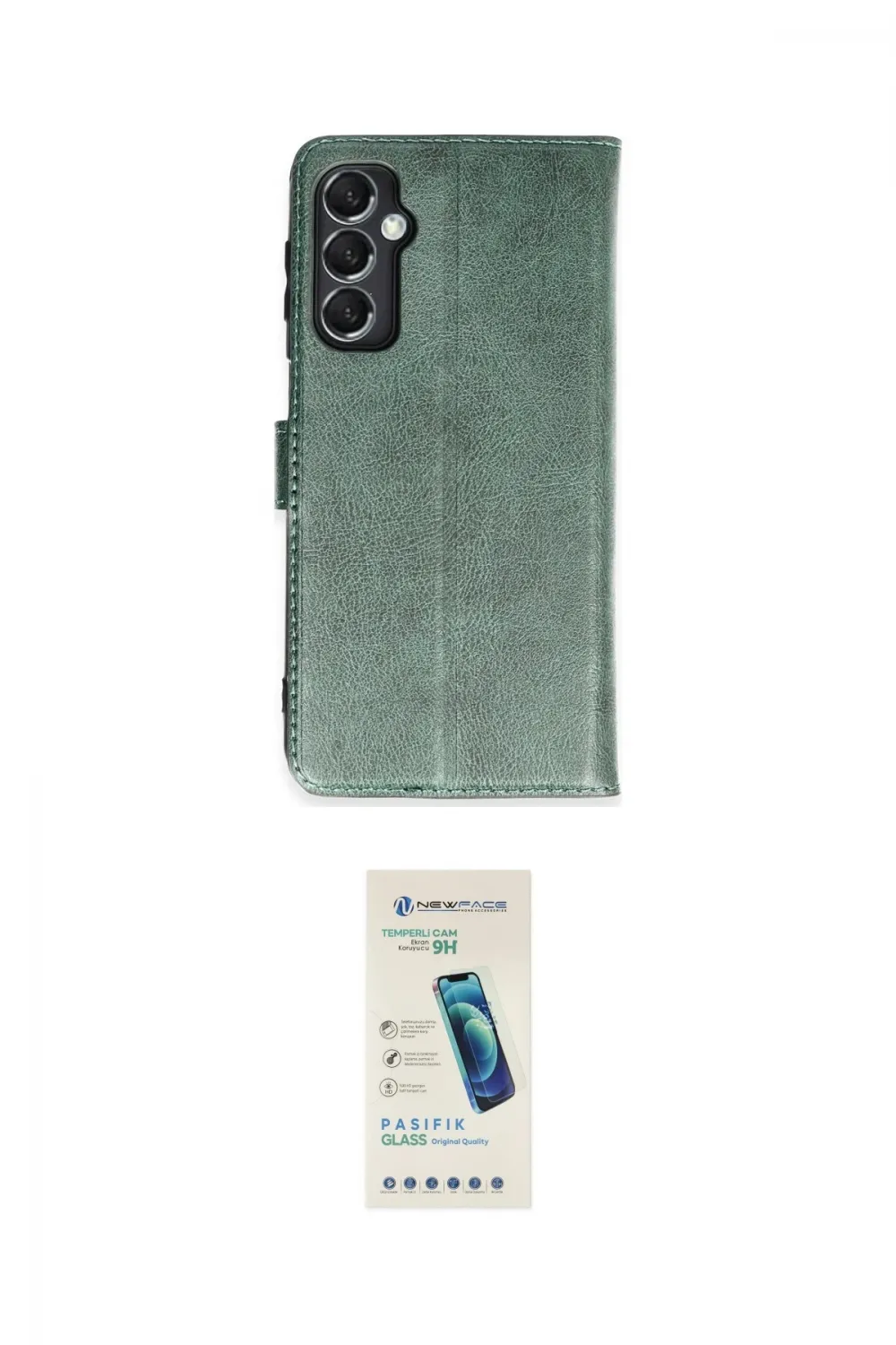 ieg™ Galaxy M34 5G Kılıf Siluet Işık Serisi - Şeffaf Pasifik Cam Ekran Koruyucu