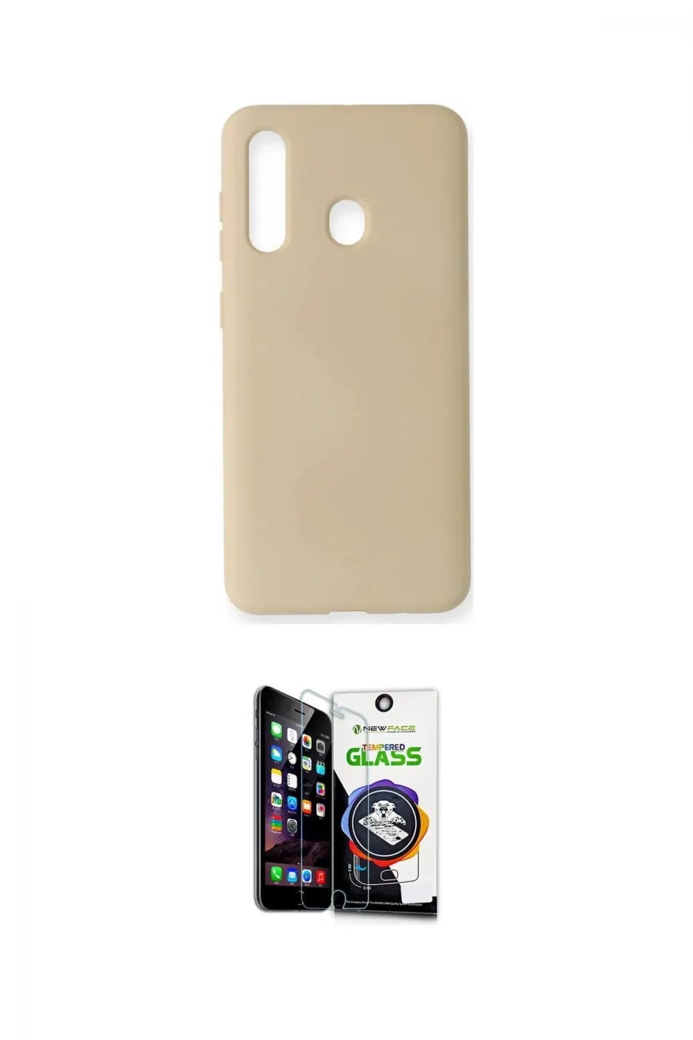 ieg™ Galaxy M40 Kılıf Ahenk Serisi - Şeffaf Temperli Cam Ekran Koruyucu