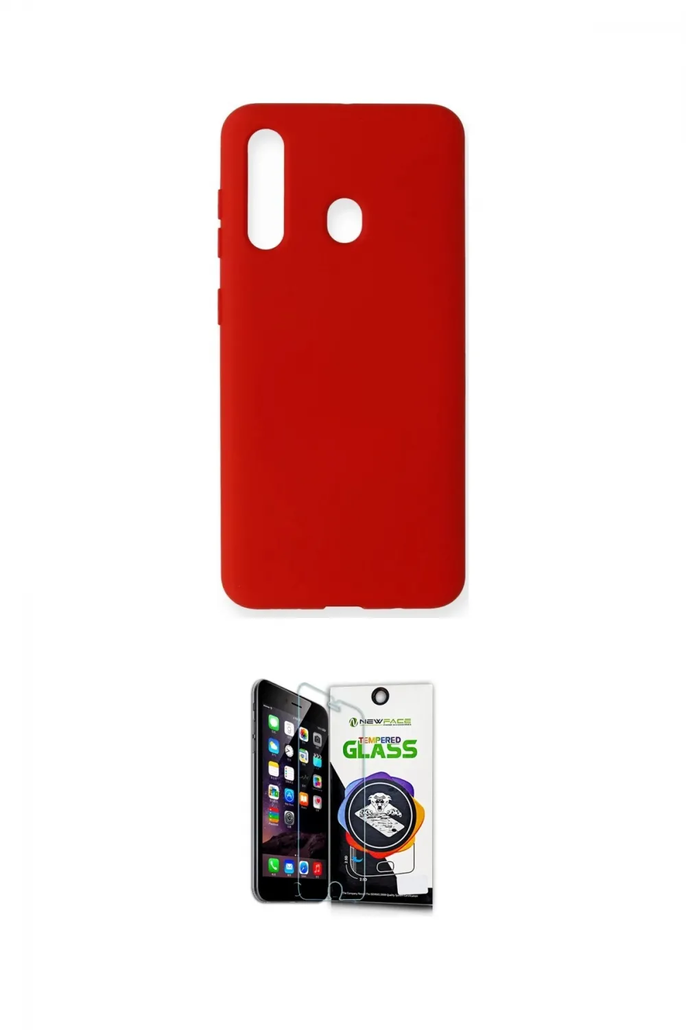 ieg™ Galaxy M40 Kılıf Ahenk Serisi - Şeffaf Temperli Cam Ekran Koruyucu