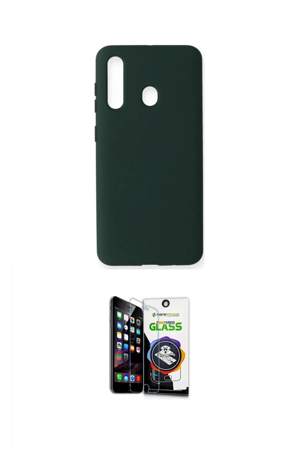 ieg™ Galaxy M40 Kılıf Ahenk Serisi - Şeffaf Temperli Cam Ekran Koruyucu