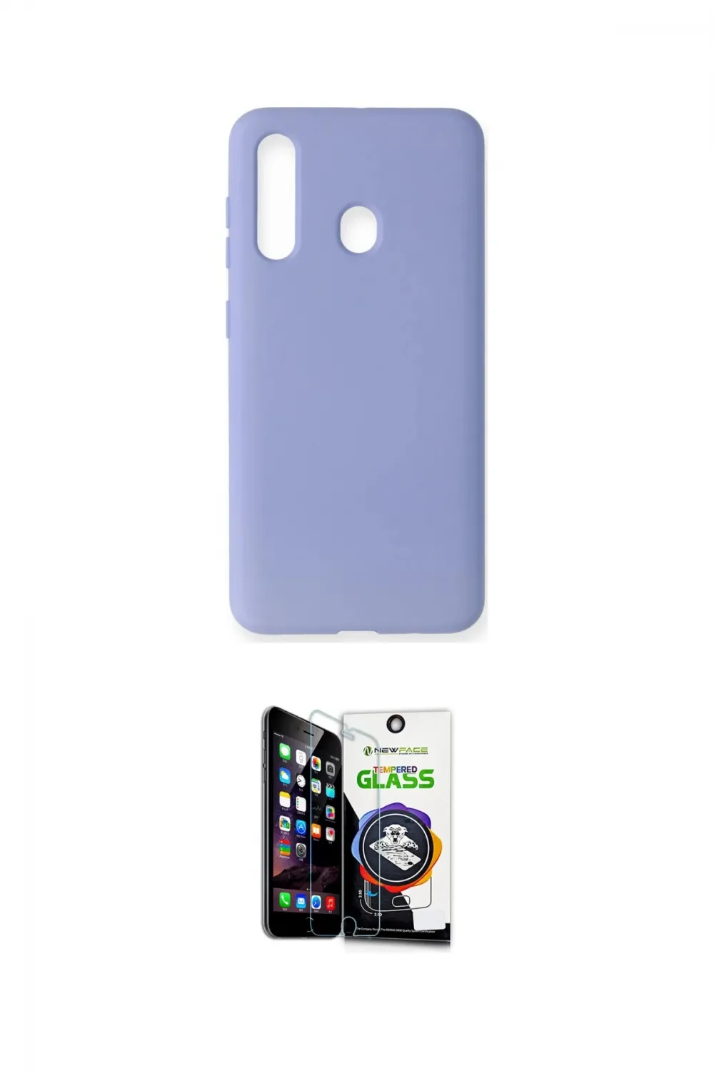 ieg™ Galaxy M40 Kılıf Ahenk Serisi - Şeffaf Temperli Cam Ekran Koruyucu
