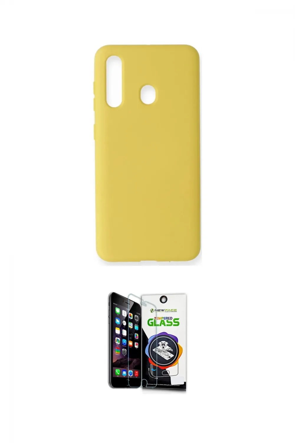 ieg™ Galaxy M40 Kılıf Ahenk Serisi - Şeffaf Temperli Cam Ekran Koruyucu