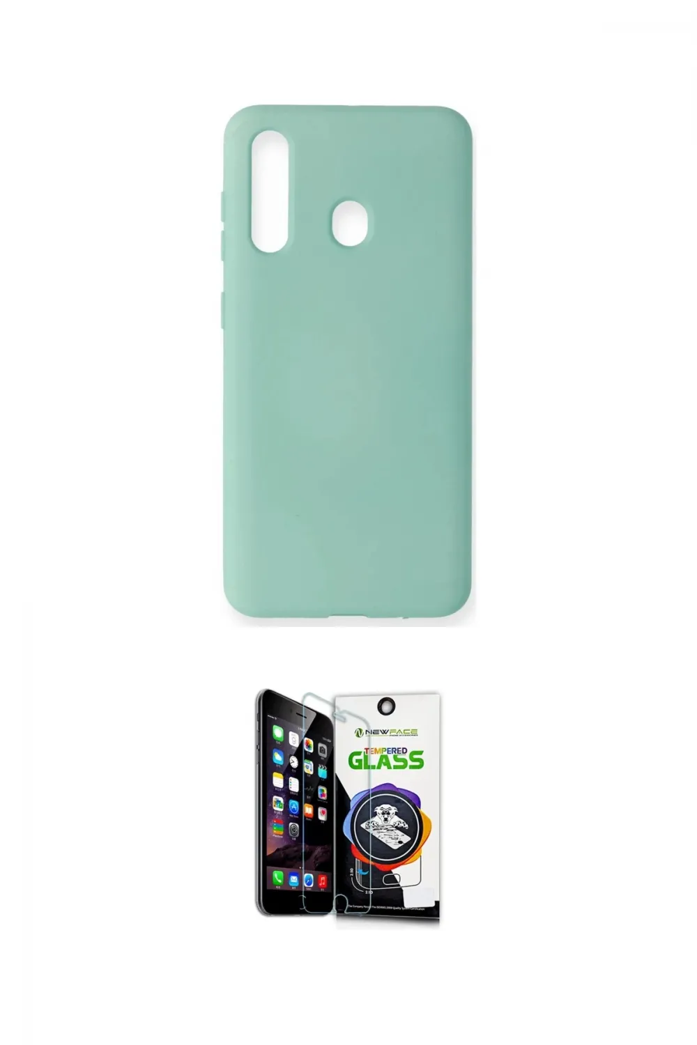 ieg™ Galaxy M40 Kılıf Ahenk Serisi - Şeffaf Temperli Cam Ekran Koruyucu
