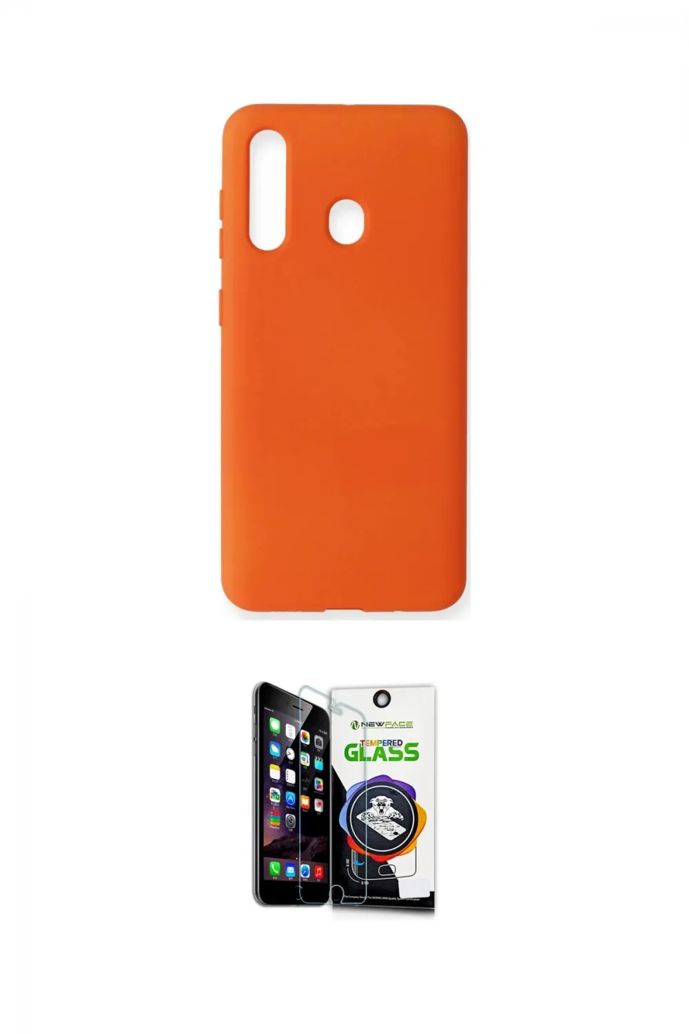 ieg™ Galaxy M40 Kılıf Ahenk Serisi - Şeffaf Temperli Cam Ekran Koruyucu