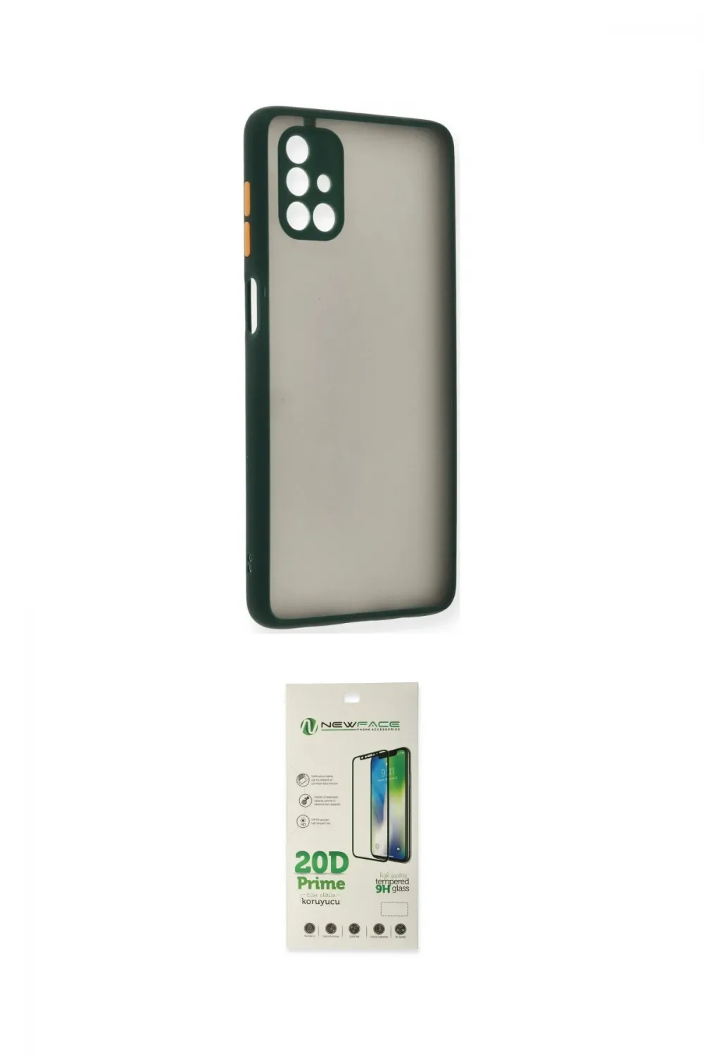 ieg™ Galaxy M51 Kılıf Ahenk Çizgi Serisi - Siyah 20D Premium Cam Ekran Koruyucu