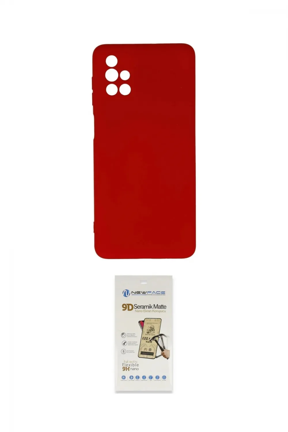 ieg™ Galaxy M51 Kılıf Ahenk Serisi - Siyah Mat Seramik Nano Ekran Koruyucu